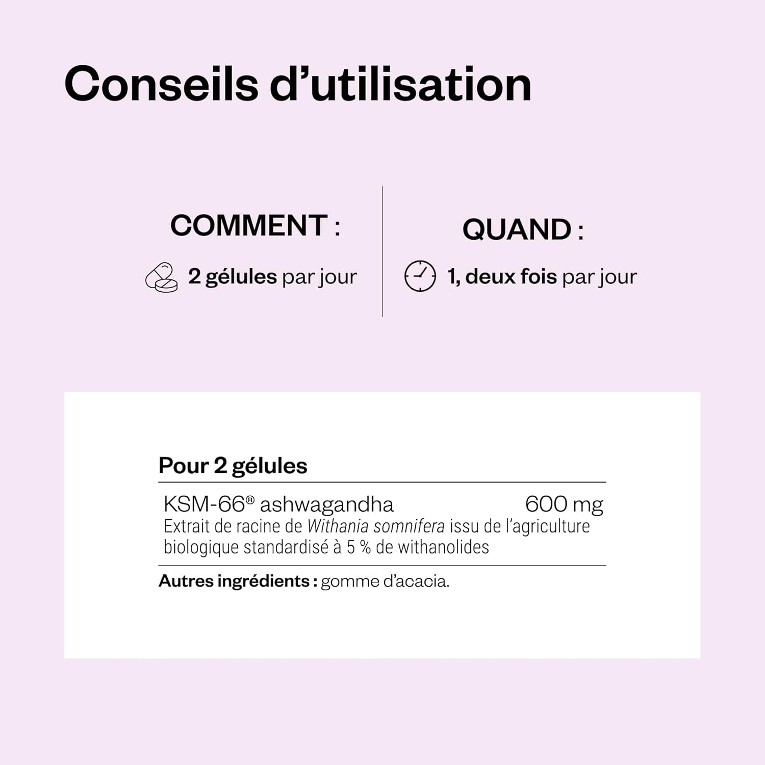 Thumbnail 5 de Super Ashwagandha KSM-66® Supersmart : adaptogène vegan pour relaxation et anti-stress