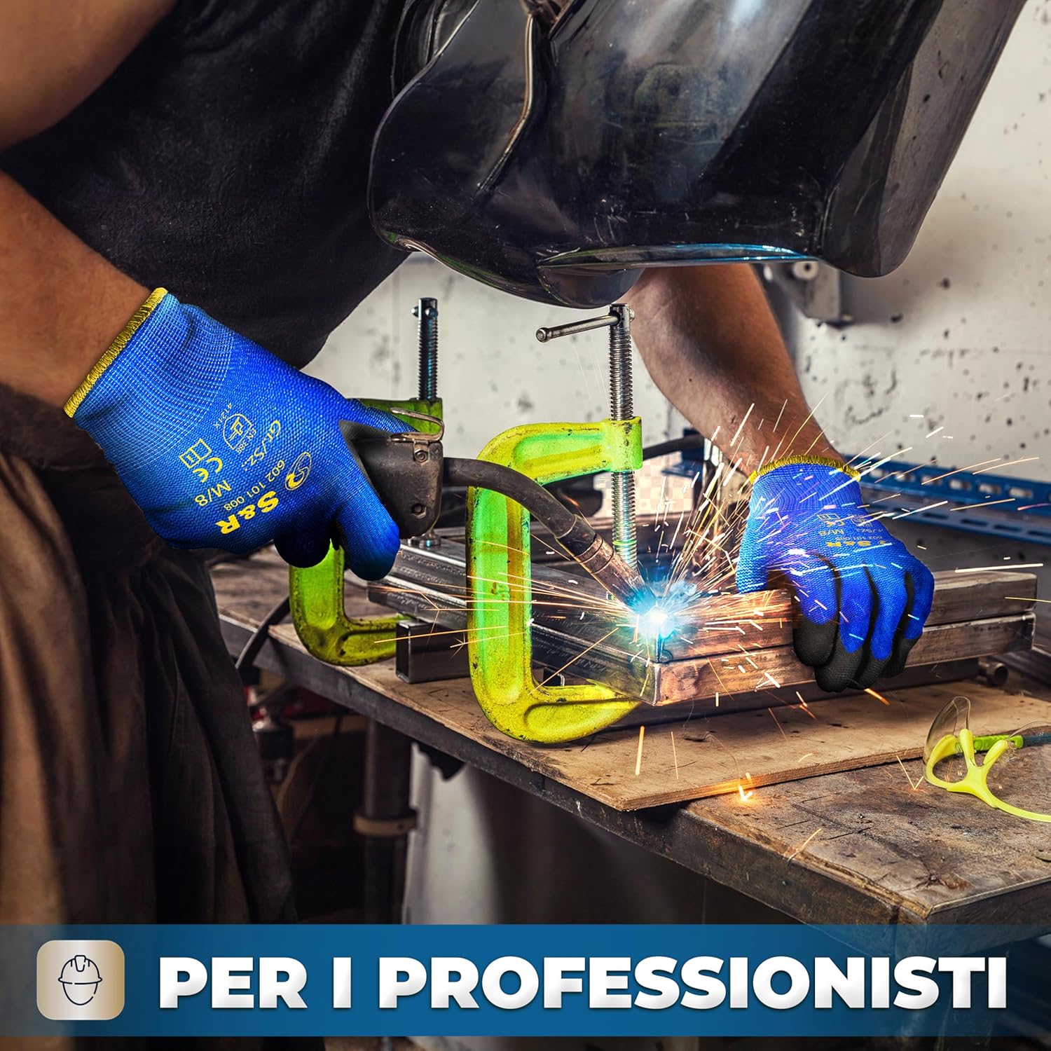 Thumbnail 6 de Guanti da Lavoro S&R Taglia 8 12 Paia 🧤