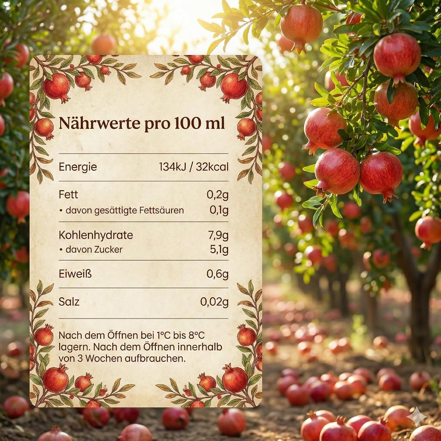 Thumbnail 1 de SIVIFOOD Granatapfelsaft 3 Liter [Vorteilspack] – Fruchtiger Granatapfelsaft aus Konzentrat, ohne Zuckerzusatz