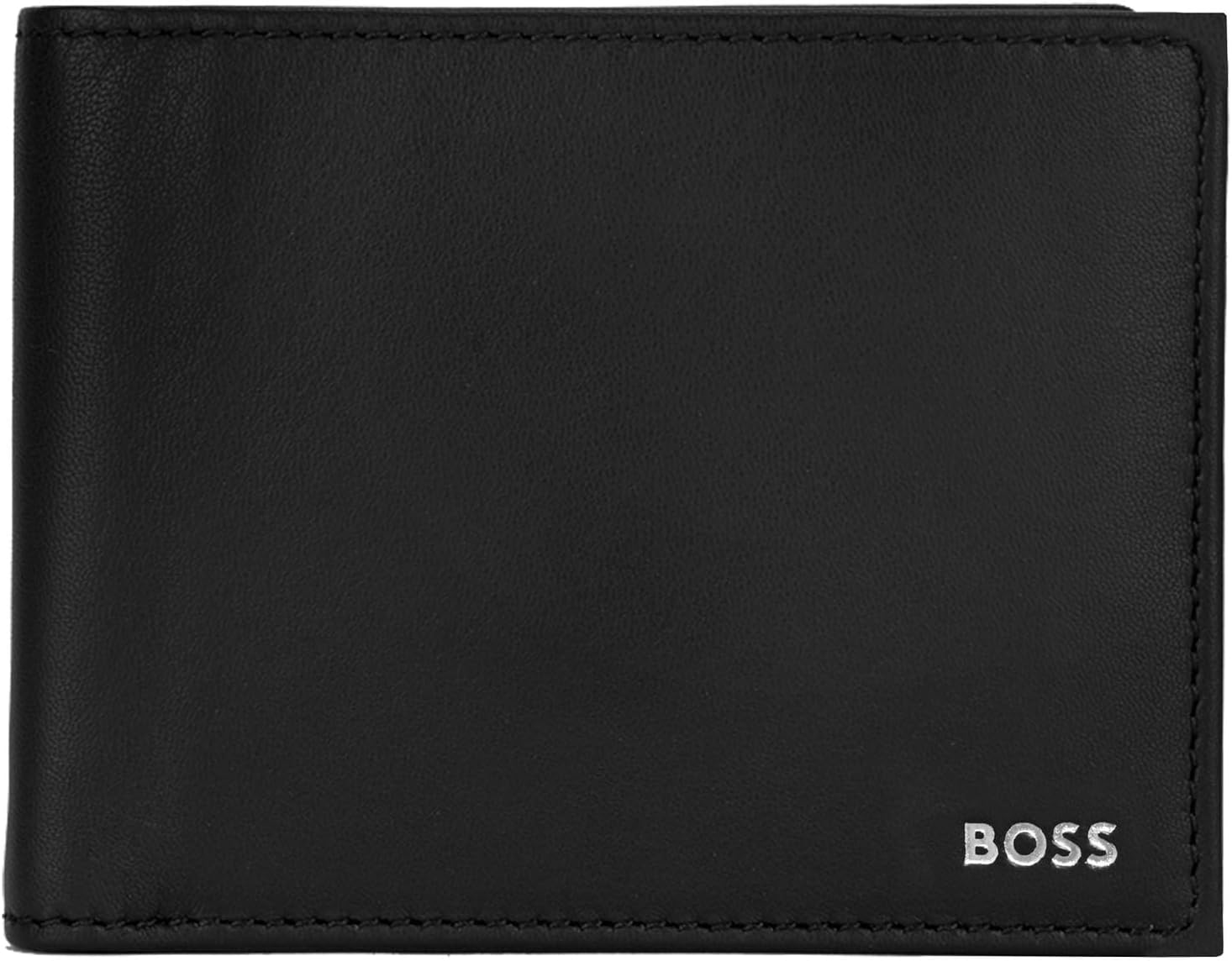 Detalle de BOSS Randy 4 CC Coin Wallet Black – Portafoglio in pelle