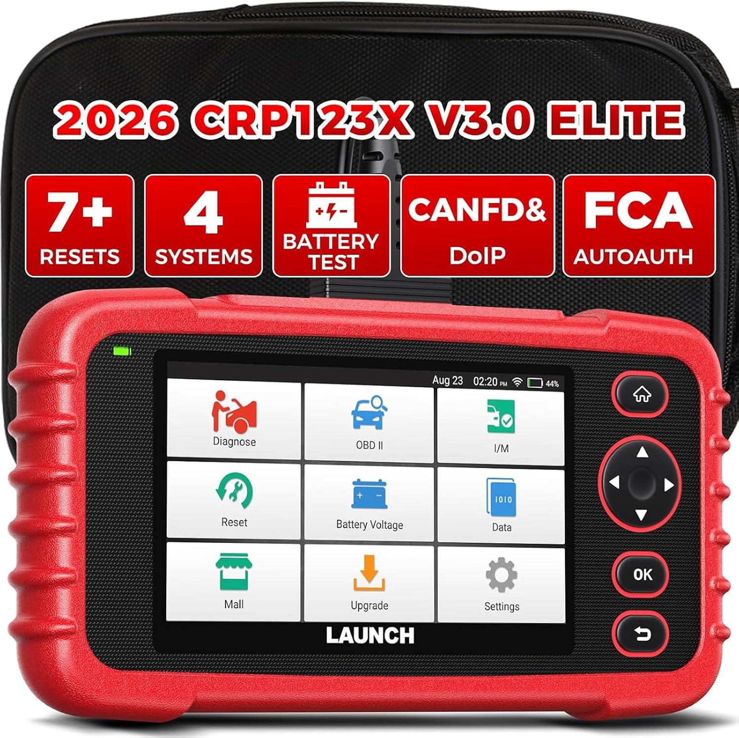 Detalle de LAUNCH CRP123X V3.0 Diagnostic Tool: Comprehensive OBD2 Scanner for All Cars & Brands