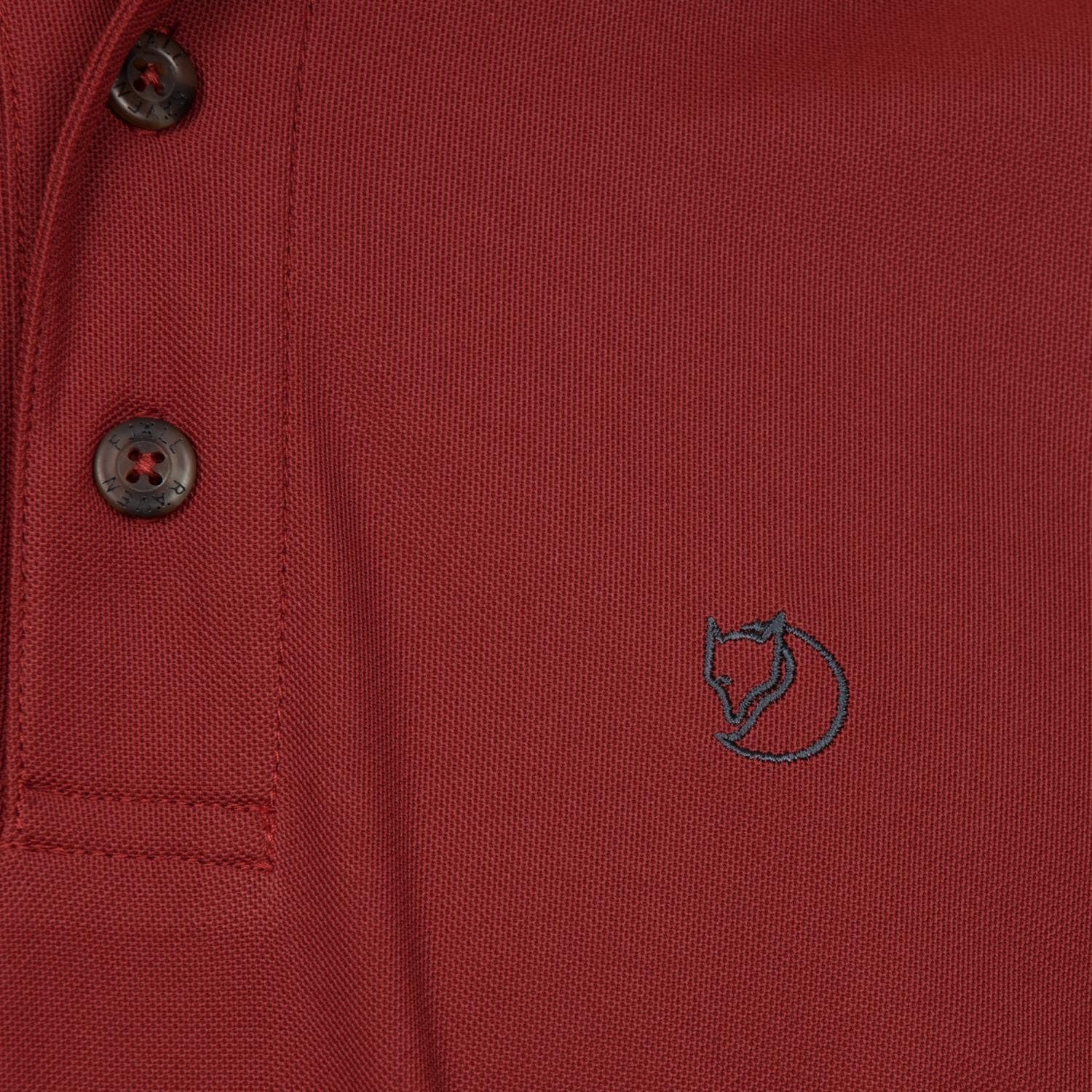 Detalle de FJÄLLRÄVEN męska koszulka polo z szybkoschnącego poliestru z recyklingu