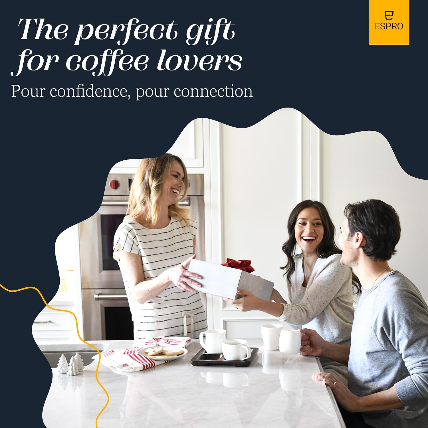 Detalle de ESPRO P5 1232C Glass Cafetière, 950ml, Double Microfilter