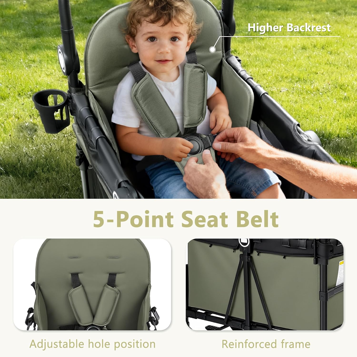 Detalle 2 de Kinder King Stroller Wagon for 2 Kids