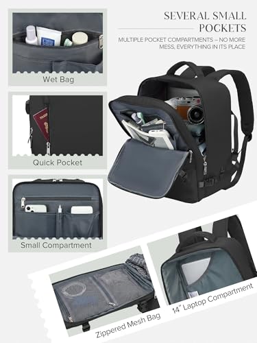 Thumbnail 2 de Mochila de viaje Hayayu 40x30x20 cm (24 L) para cabina