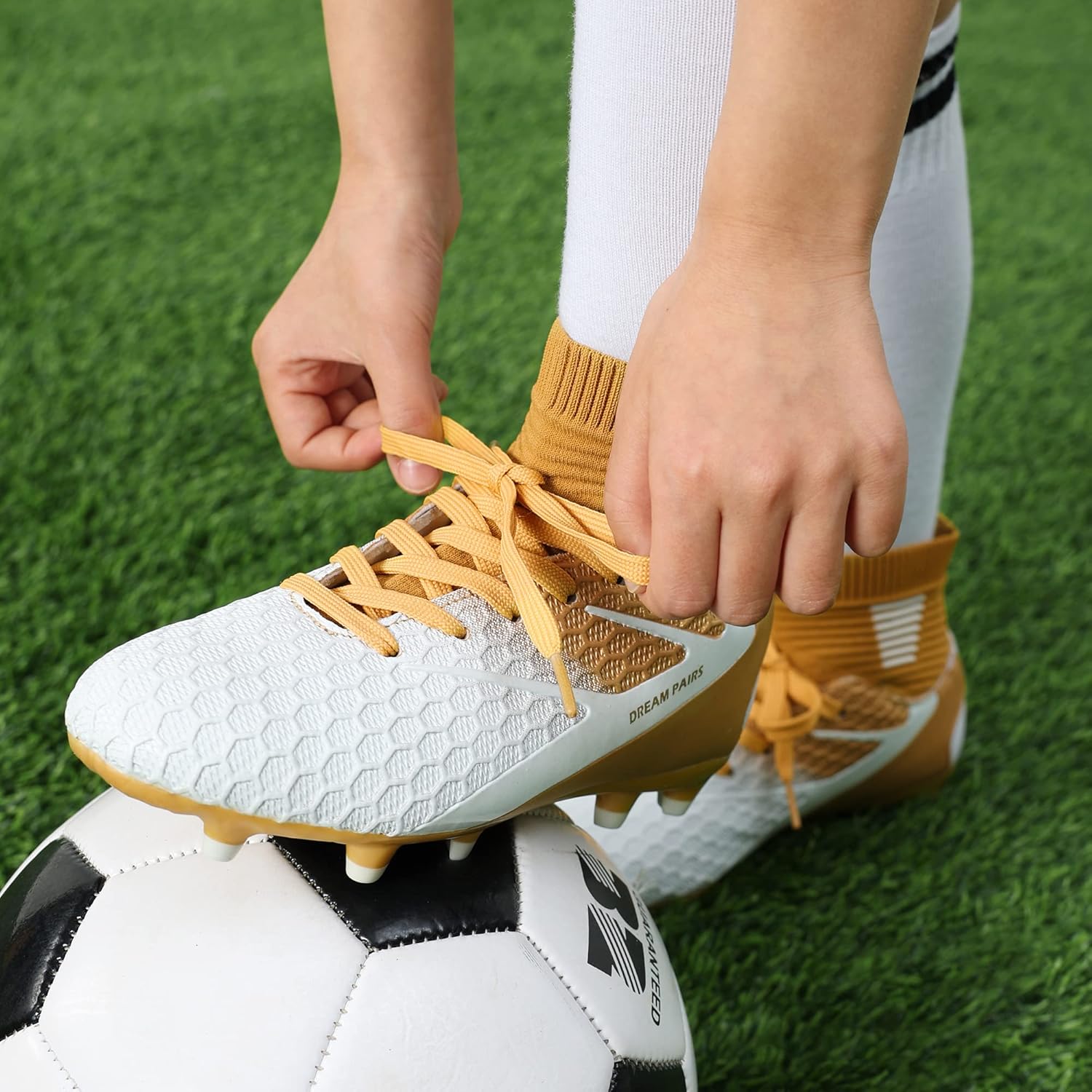 Detalle 2 de DREAM PAIRS Youth High-Top Soccer Cleats for Firm Ground (Boys & Girls)