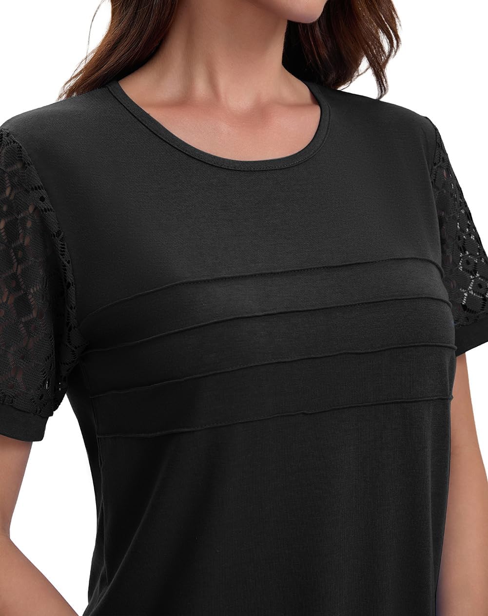 Thumbnail 3 de Suncife T-shirt habillé à manches courtes en dentelle pour femme