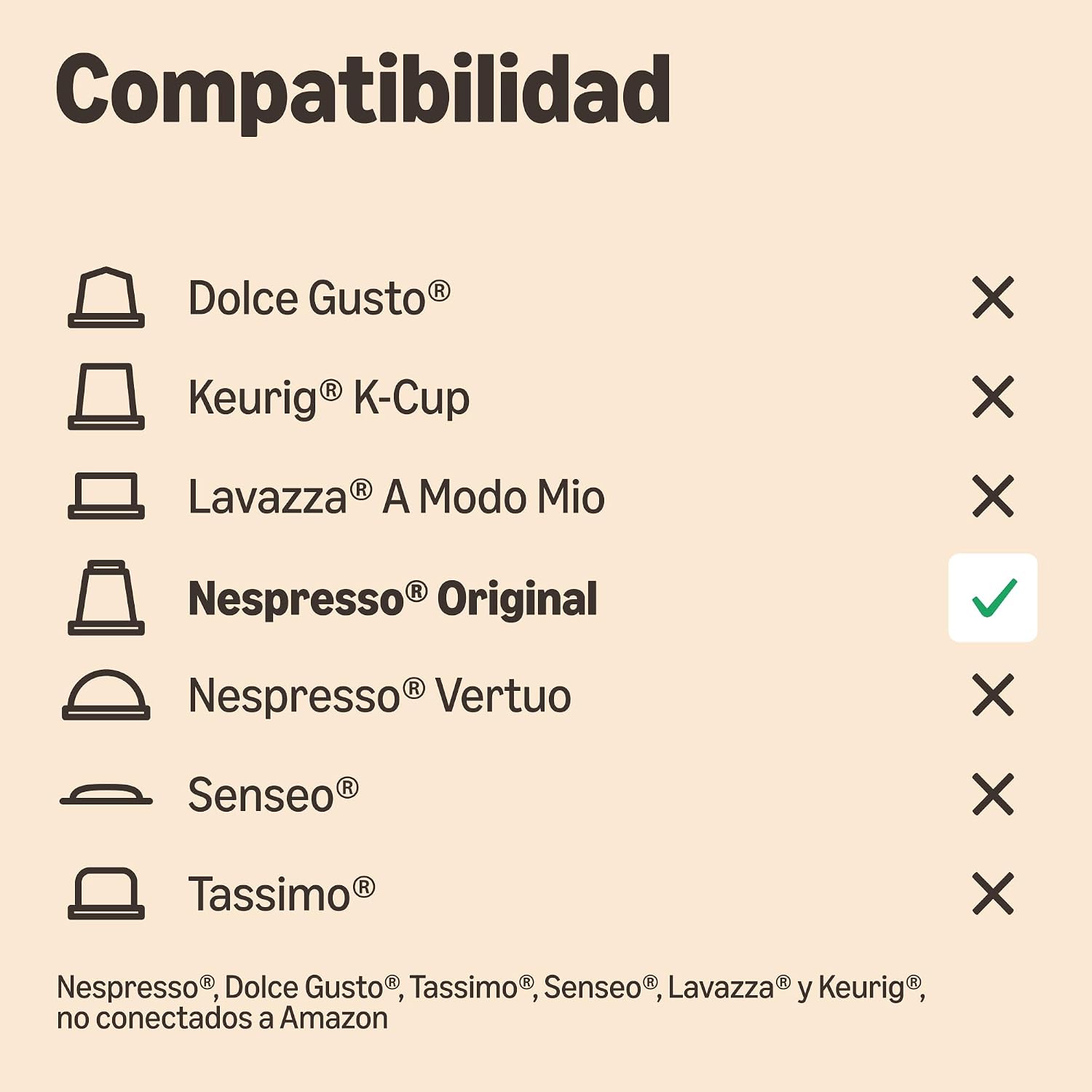 Thumbnail 3 de by Amazon Ristretto Cápsulas Nespresso Tueste Medio, 100 unidades