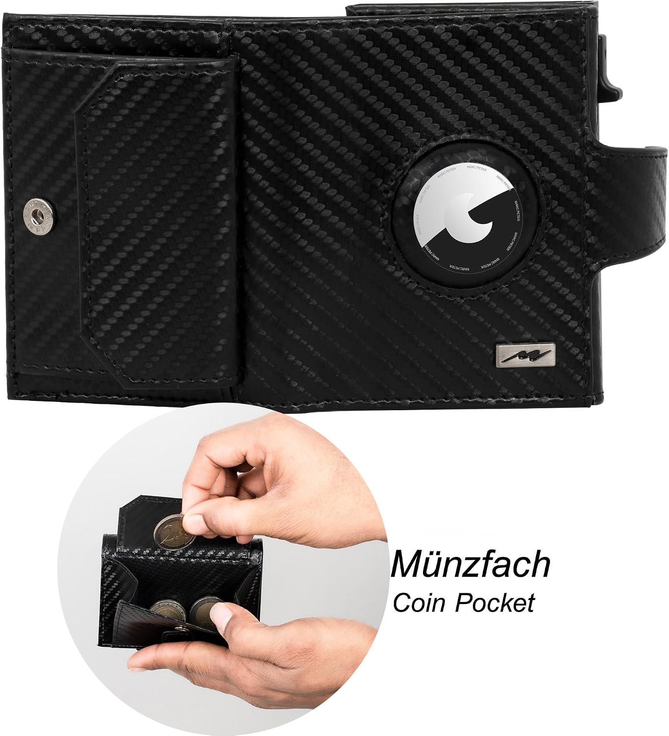 Thumbnail 5 de Marc Peter Chicago Carbon Geldbörse RFID Slim