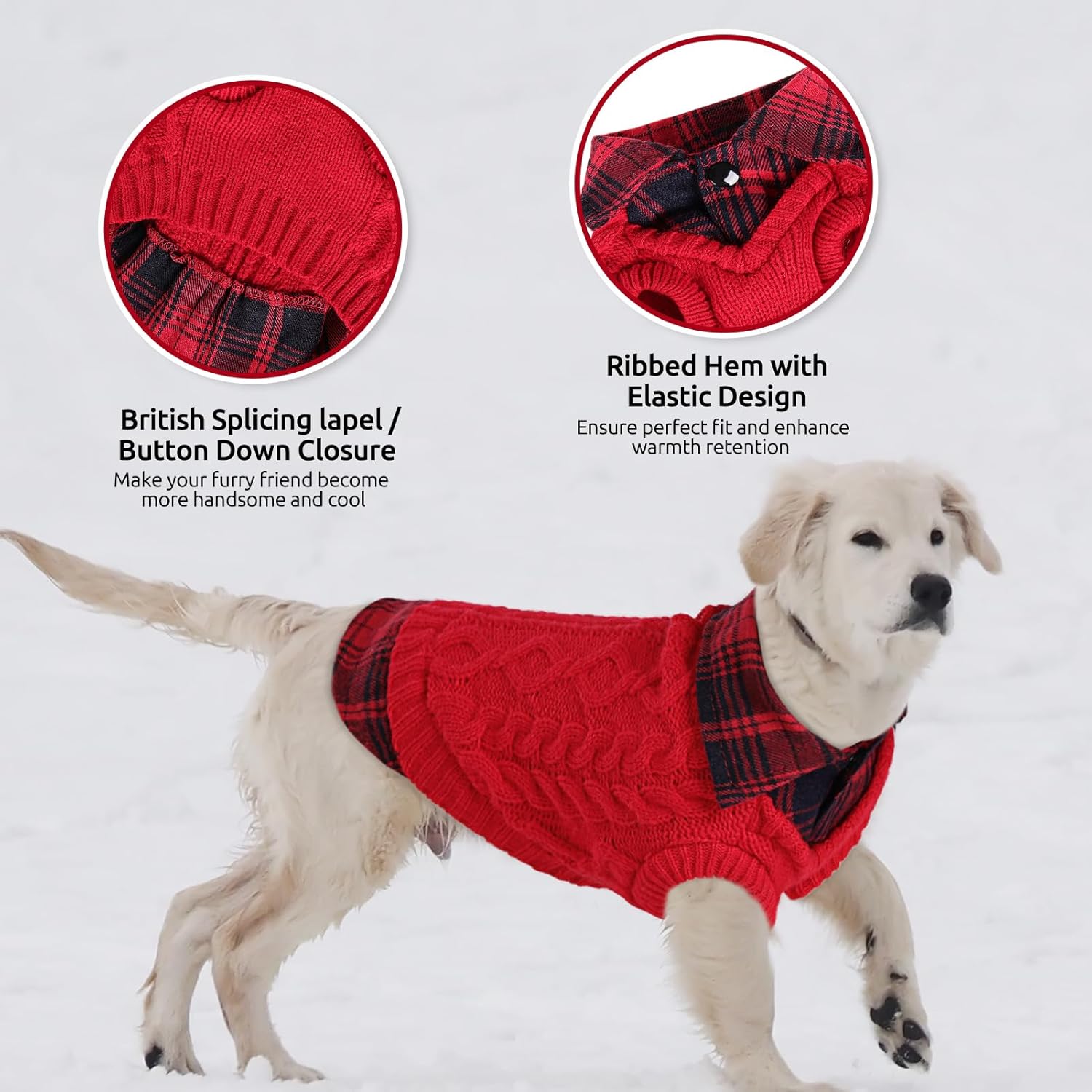 Thumbnail 3 de CITÉTOILE Winter Dog Jumper L