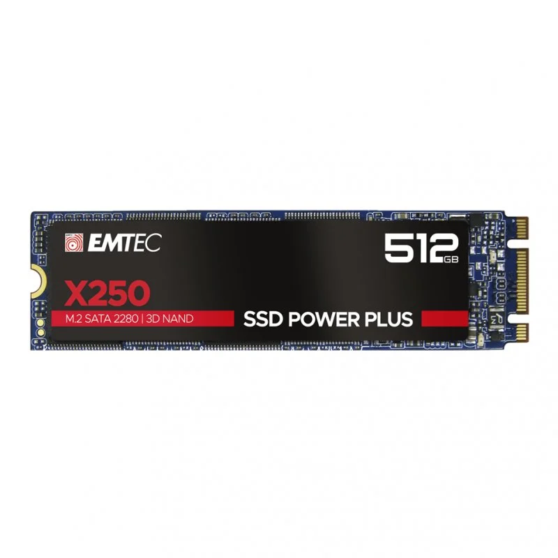 Detalle de Emtec X250 Power Plus SSD 512 GB M.2 SATA 3