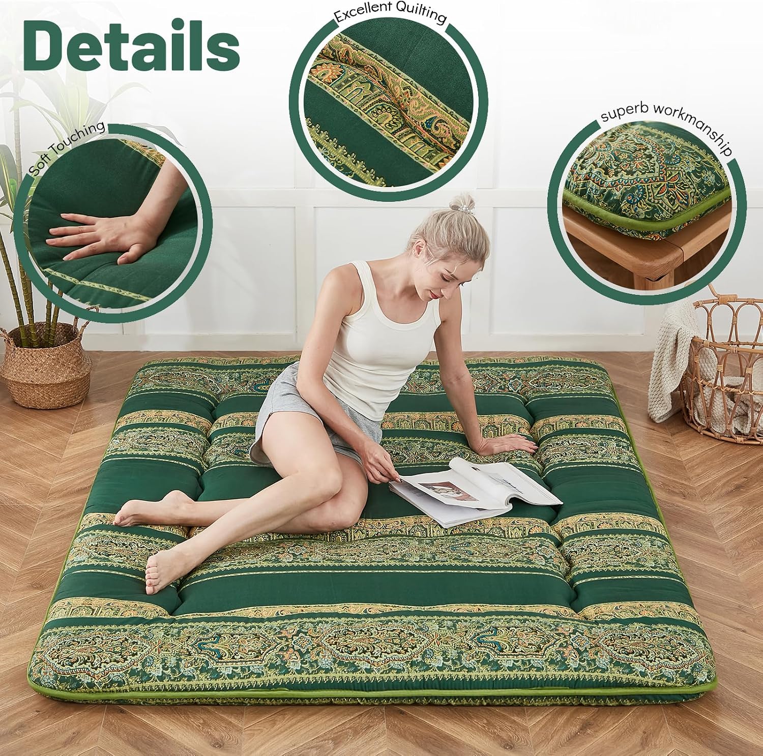 Thumbnail 1 de Zelladorra Japanese Floor Mattress Twin, Tatami Futon