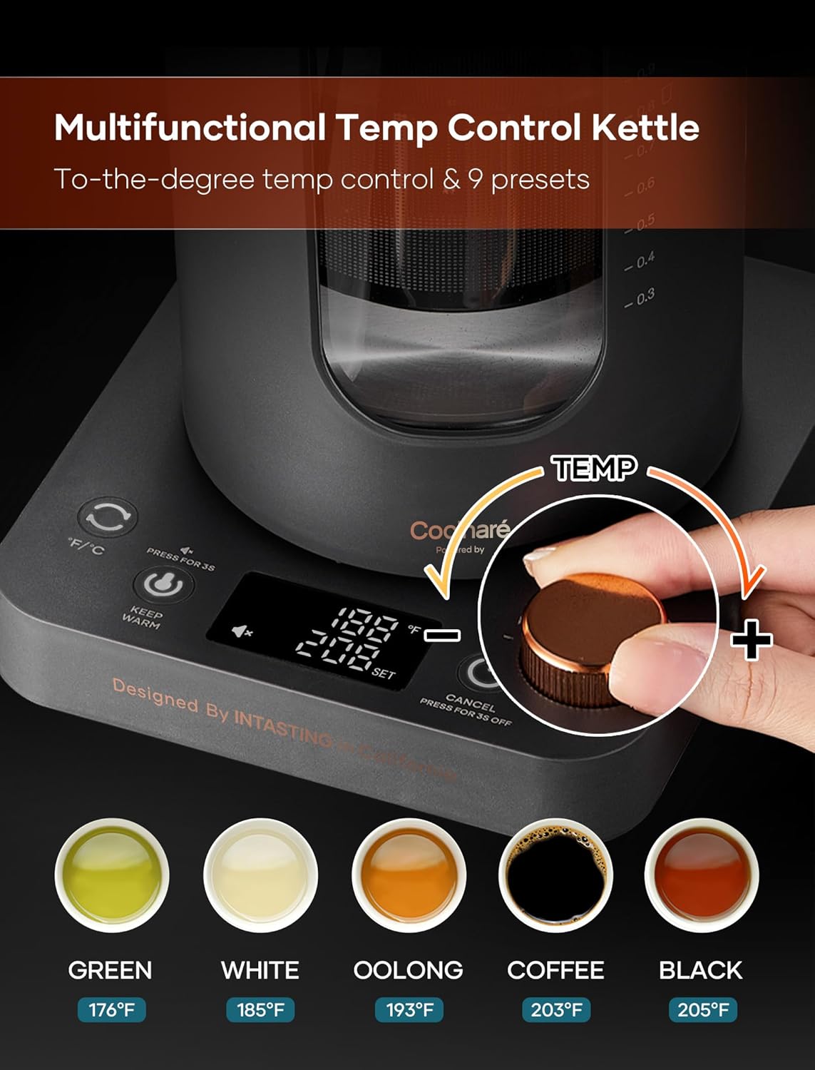 Thumbnail 2 de INTASTING Glass Electric Kettle 1 L 🍵