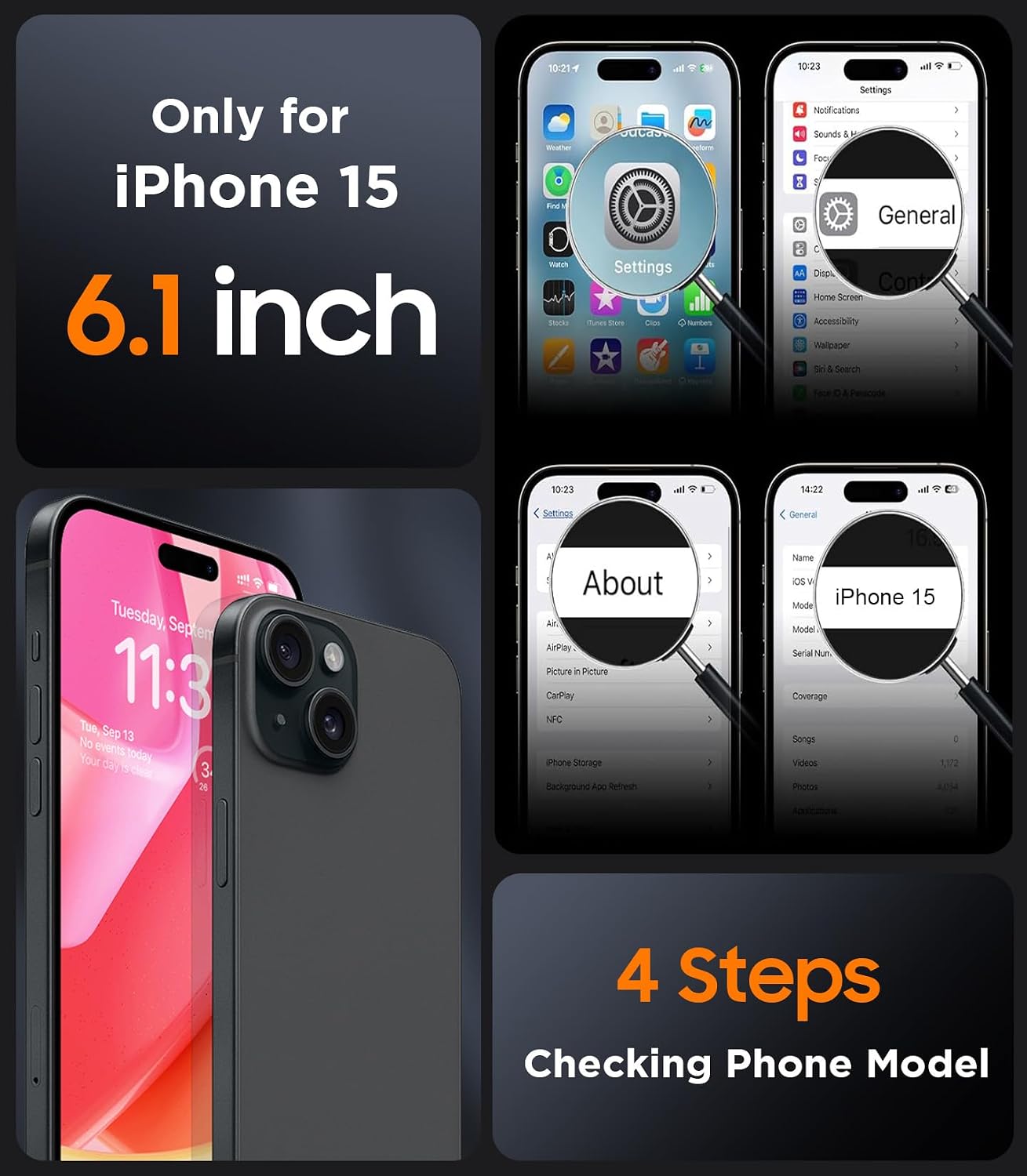 Detalle 2 de SPIDERCASE iPhone 15 Magnetic Case 6.1"