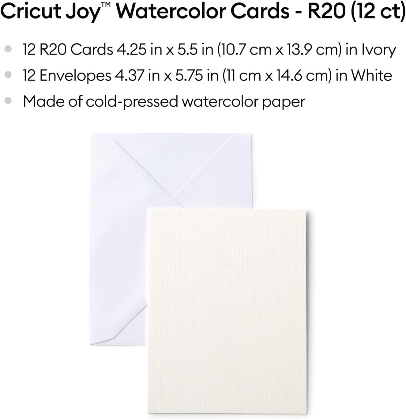 Detalle de Cricut Marfil 10.7x13.9 cm – 12 Paquetes ✏