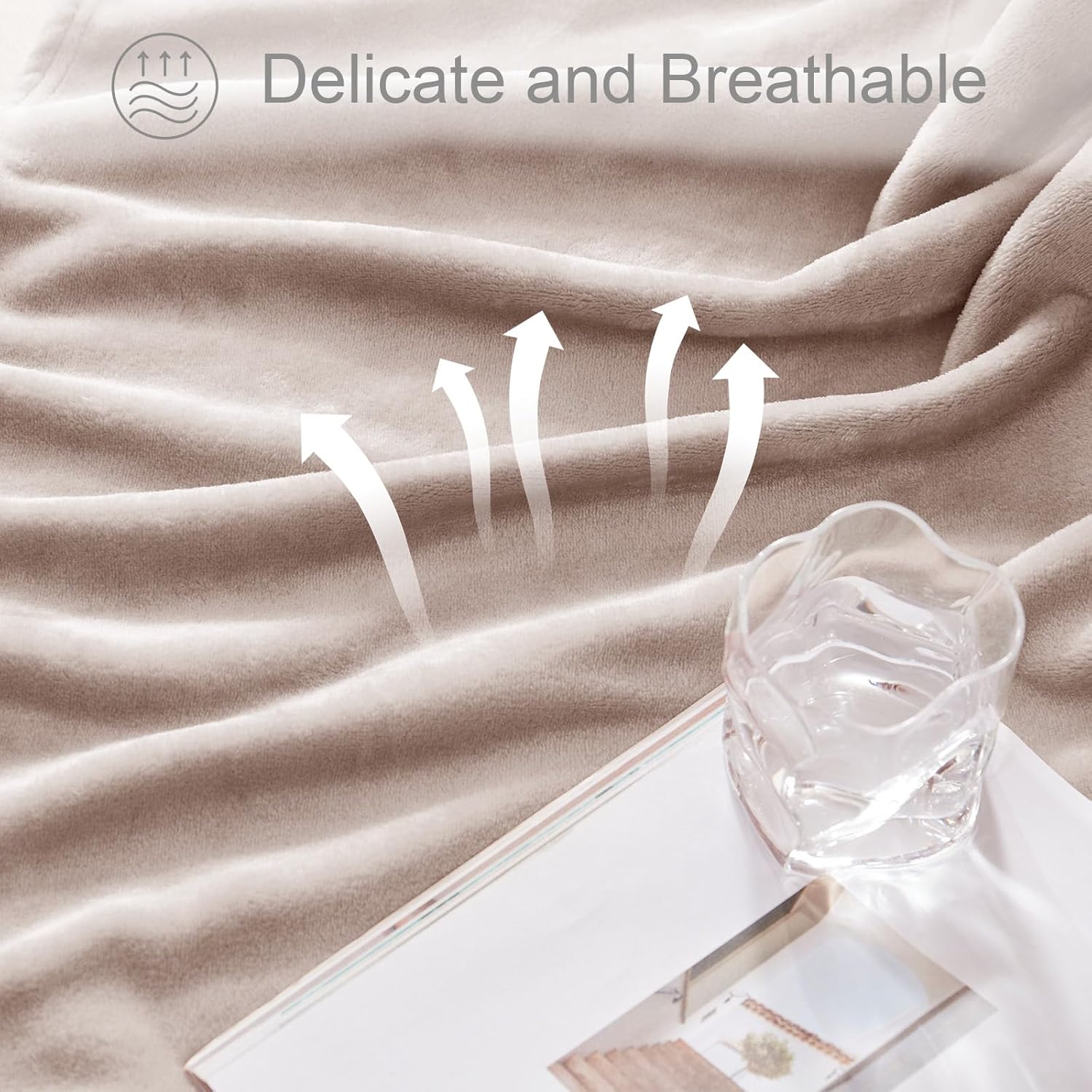 Thumbnail 5 de Exclusivo Mezcla Plaid en polaire 150x200 cm — Doux, chaude et durable, camel