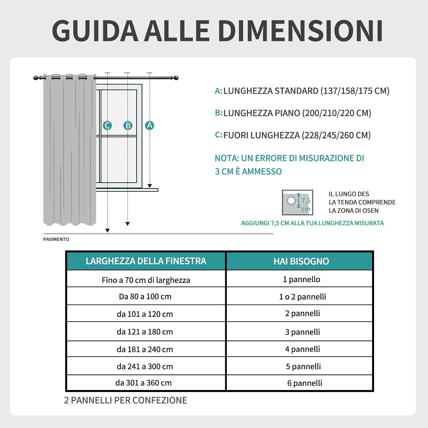 Thumbnail 5 de Joydeco Tende Oscuranti per Interni 2 Pezzi L 140 x A 175 – Blu Navy