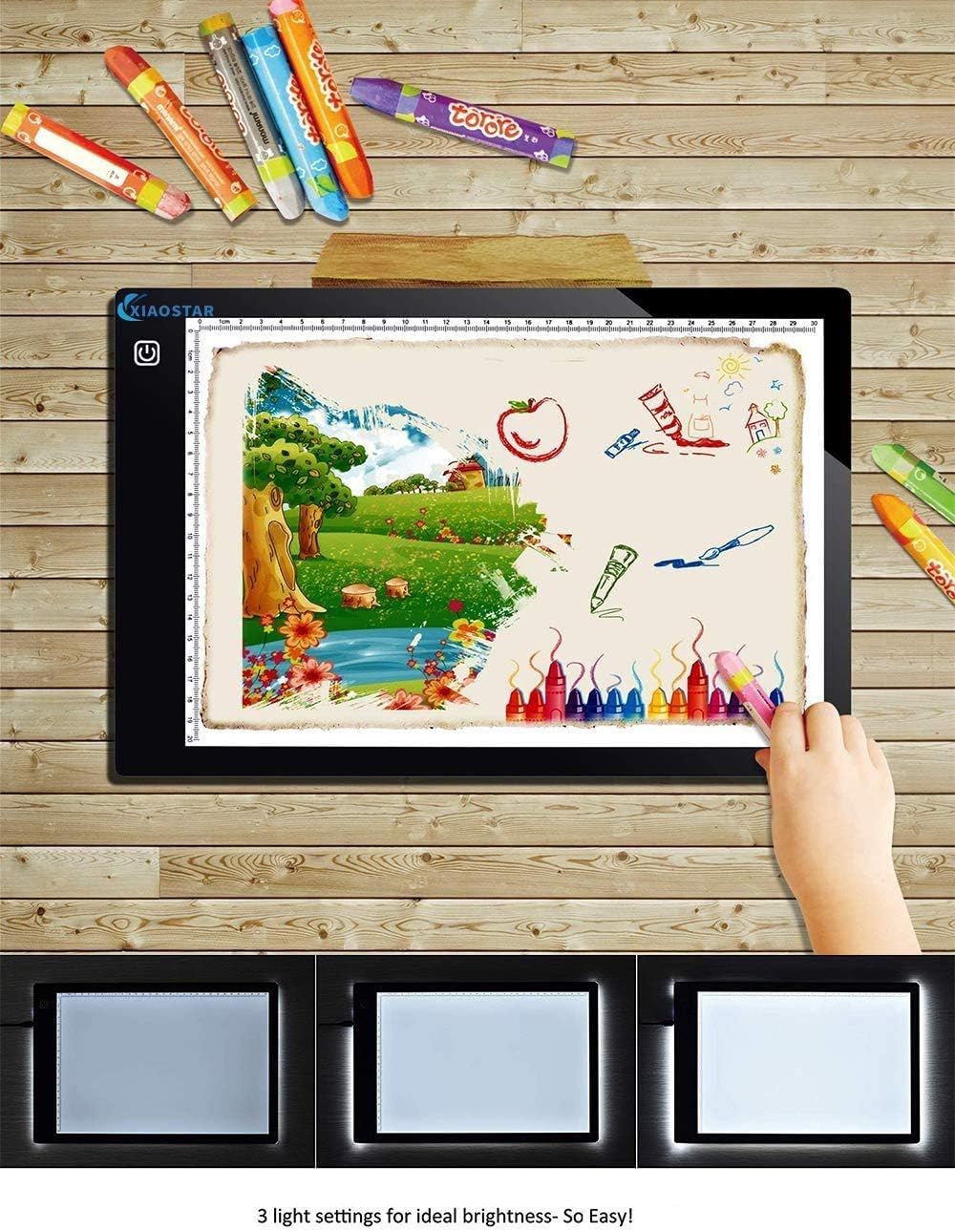 Thumbnail 4 de XIAOSTAR Tablette Lumineuse A4 – Tableau de Copie à LED ultra-fin, 3 niveaux de luminosité
