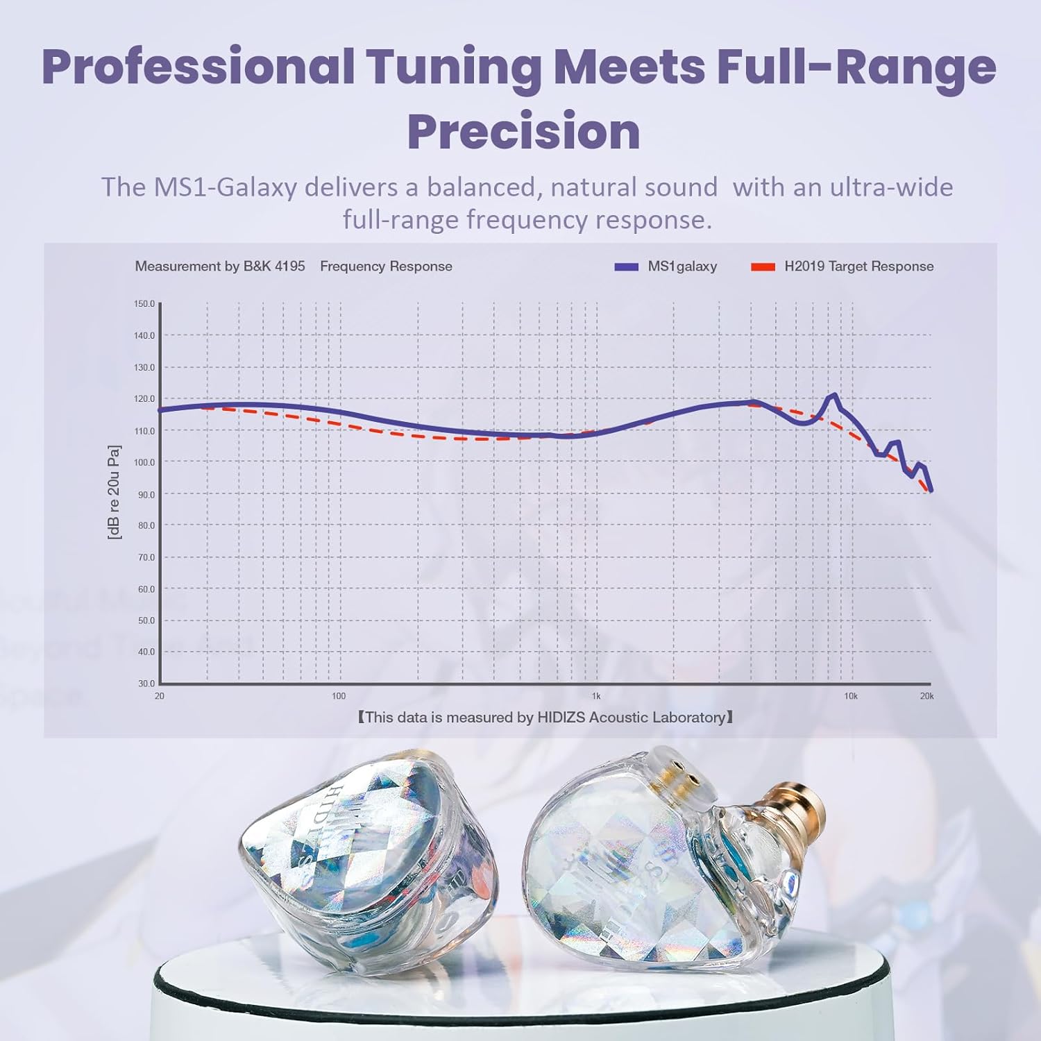 Thumbnail 3 de Hidizs MS1-Galaxy wired in-ear monitors (IEM) with dual magnetic dynamic drivers and 3.5mm plug