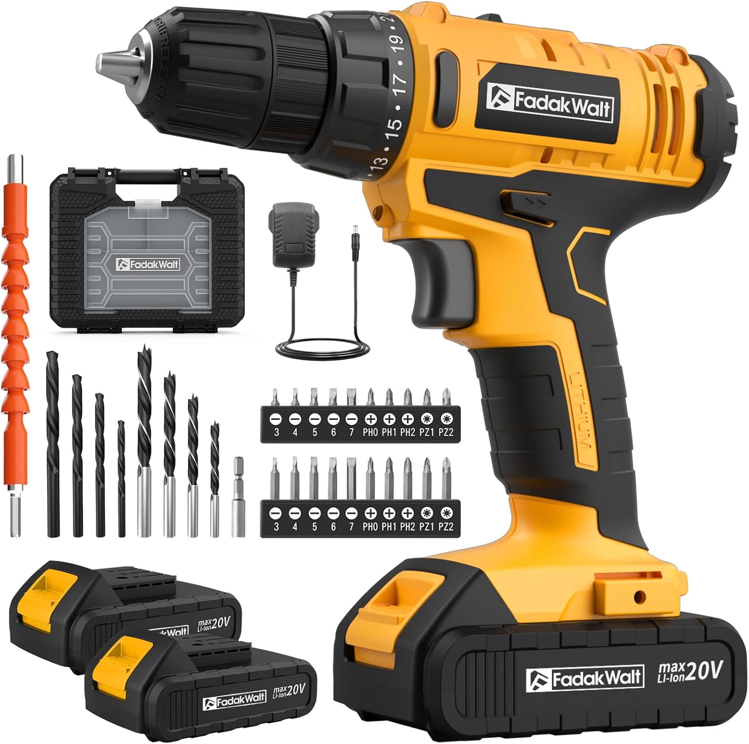 Detalle de FADAKWALT 20V Cordless Drill 30Nm