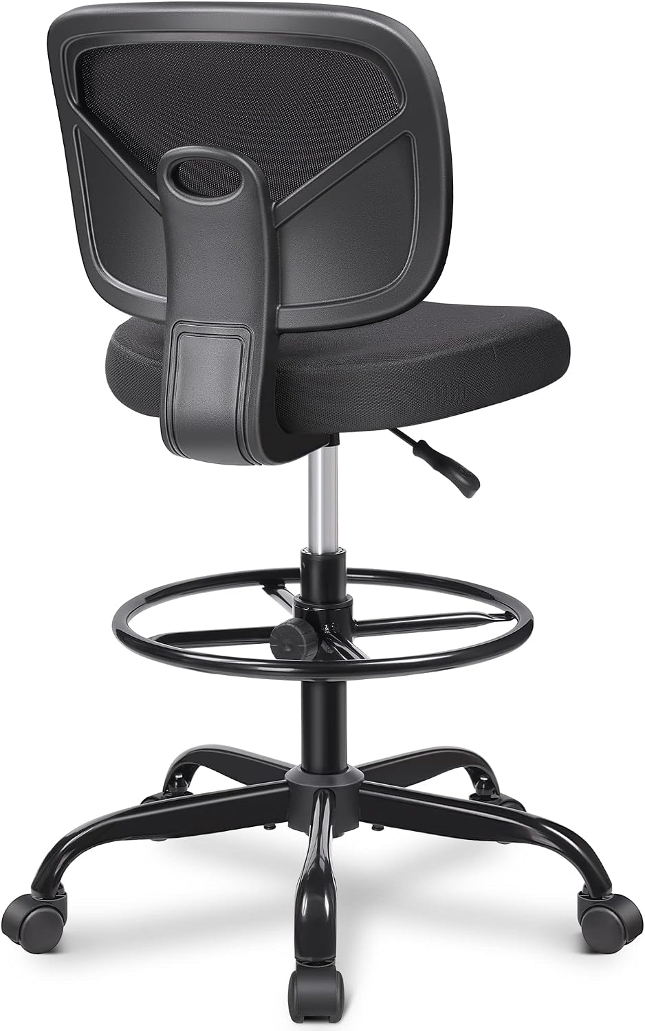Detalle de Primy PR777-Z Tall Drafting Chair, Adjustable Height, Mesh Back, Foot Ring