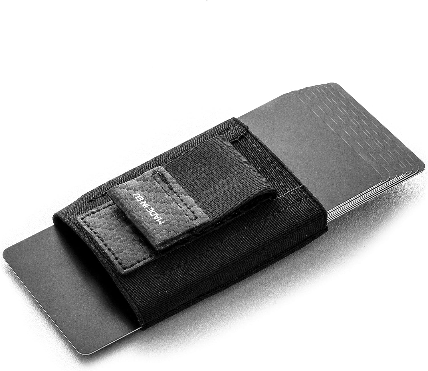 Thumbnail 1 de Jaimie Jacobs Nano Boy Pocket Slim Wallet mit Münzfach (Carbon) – kleiner Geldbeutel für bis zu 13 Karten
