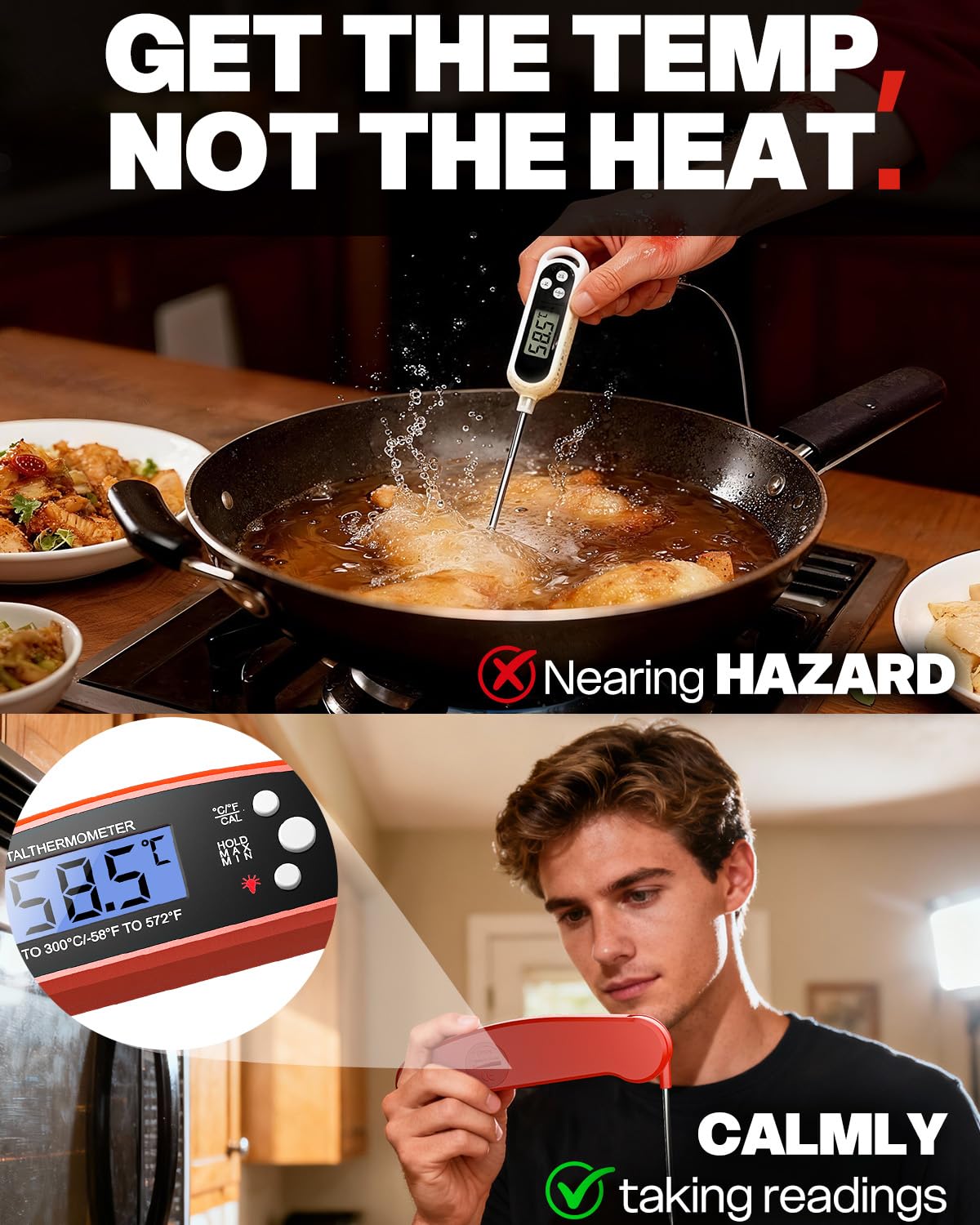 Detalle 2 de Meat Thermometer Digital Instant Read Probe 🌡