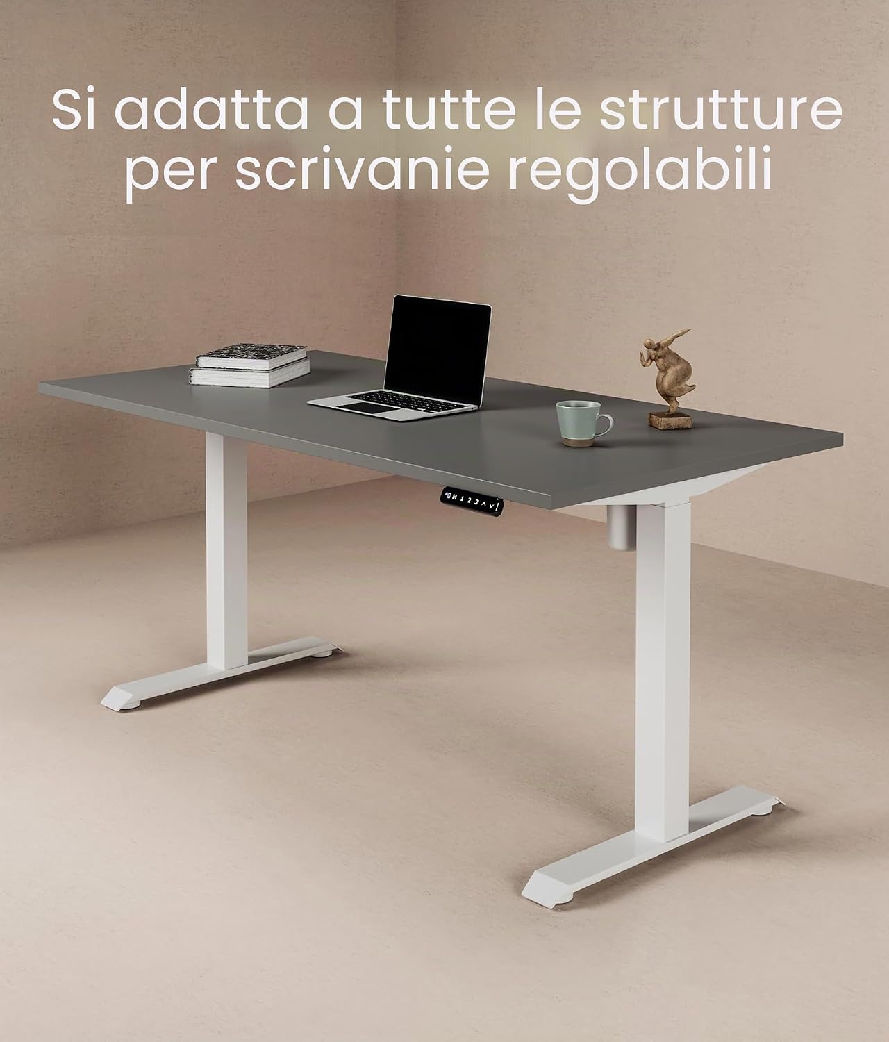 Thumbnail 3 de Desktronic Piano da tavolo 120x60 cm: piano robusto, 25 mm, sostenibile e versatile