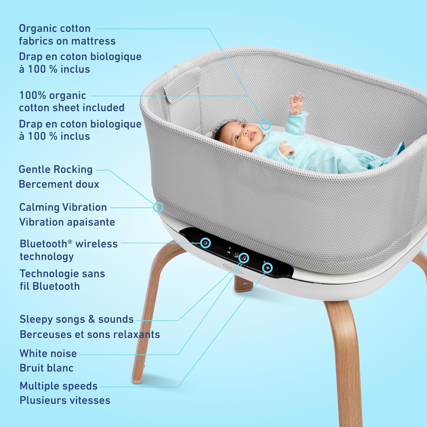 Detalle 2 de Graco baby bassinet Luna