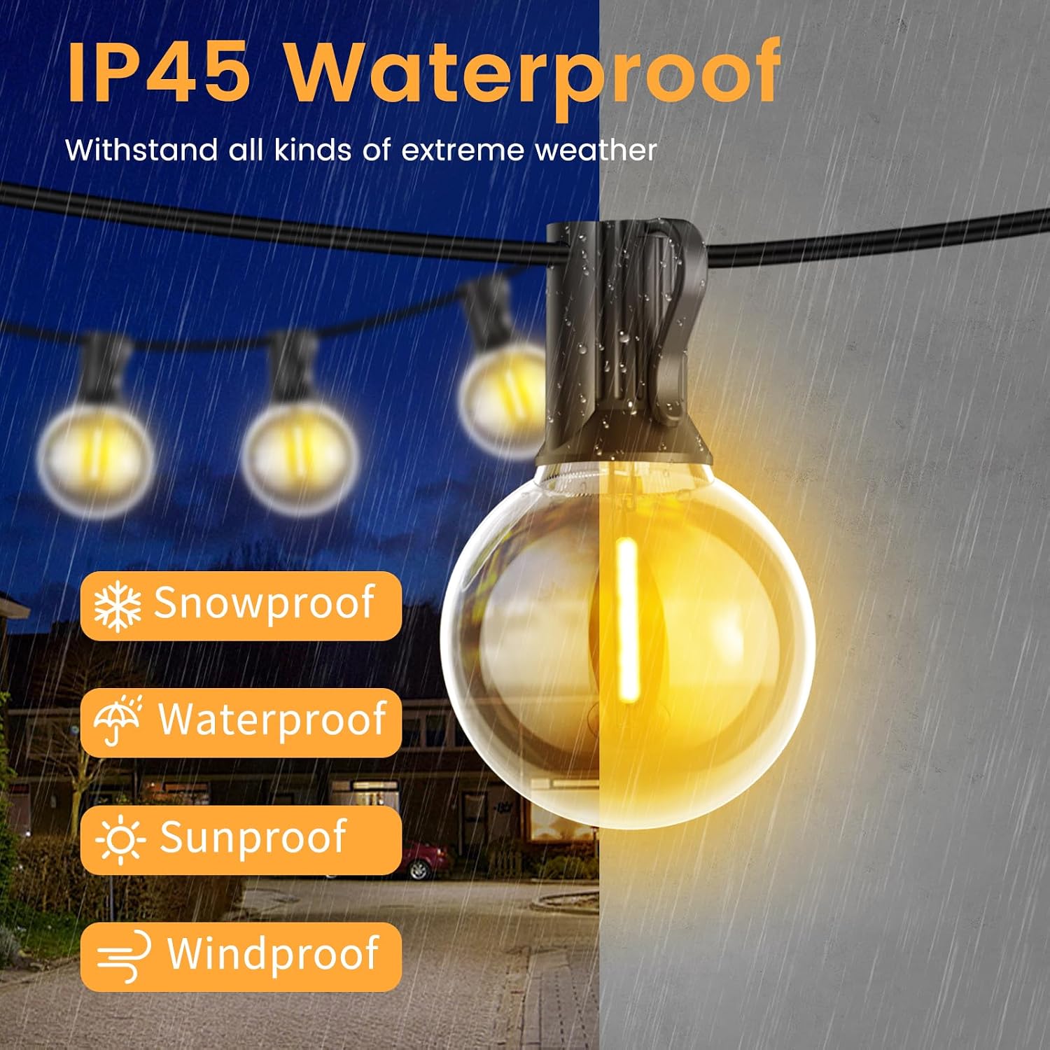 Thumbnail 5 de Pogestrand G40 15M Festoon Lights with Remote Control (24V, 25 Bulbs) for Outdoors