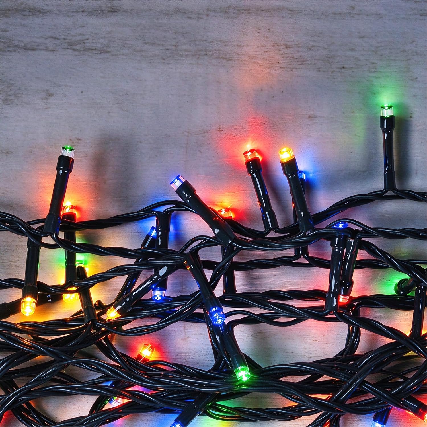 Detalle 1 de Hopelit DC-20R łańcuch LED 20 m, 200 kolorowych diod, 8 trybów, timer