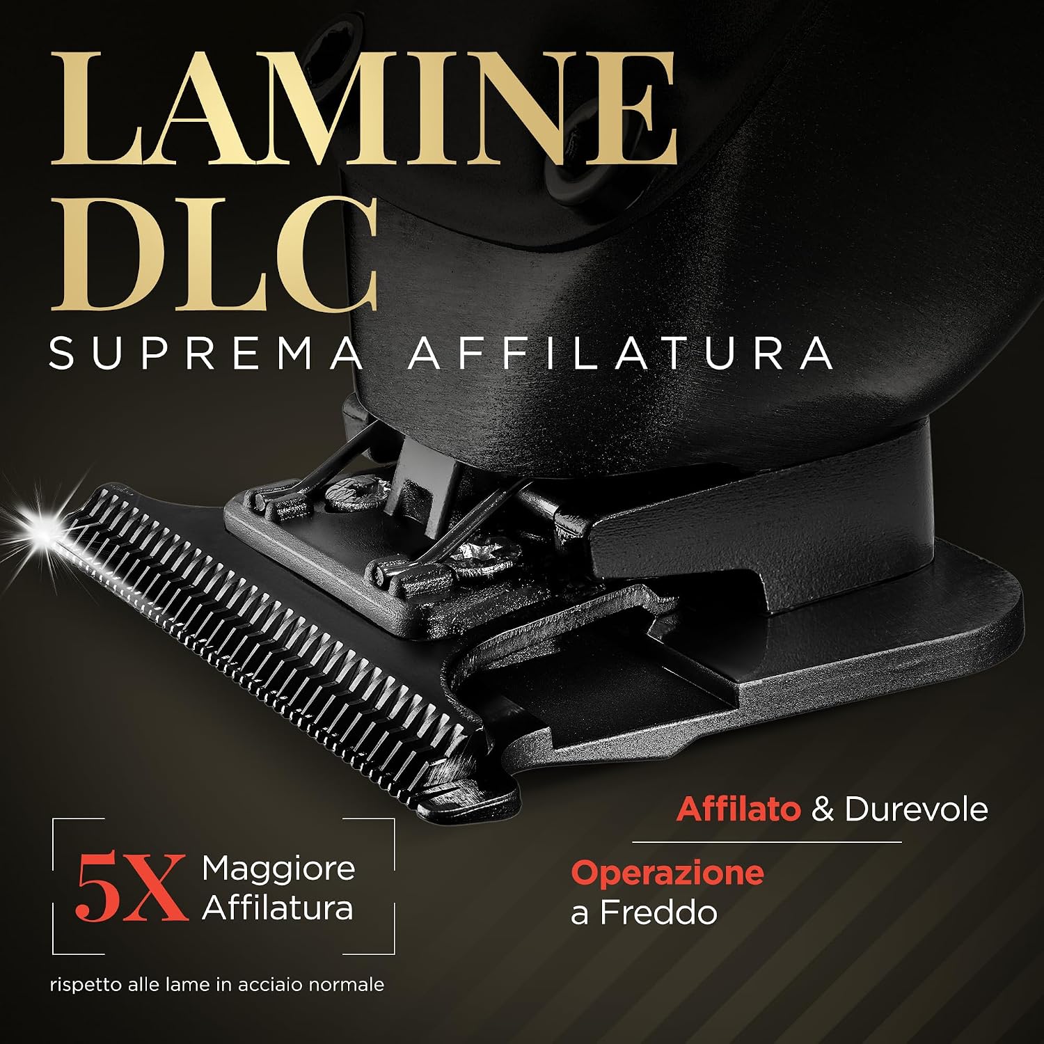 Detalle de Fagaci Macchinetta per Capelli Professionale Zero Gap – Tagliacapelli da Barbiere Brushless 7200 RPM