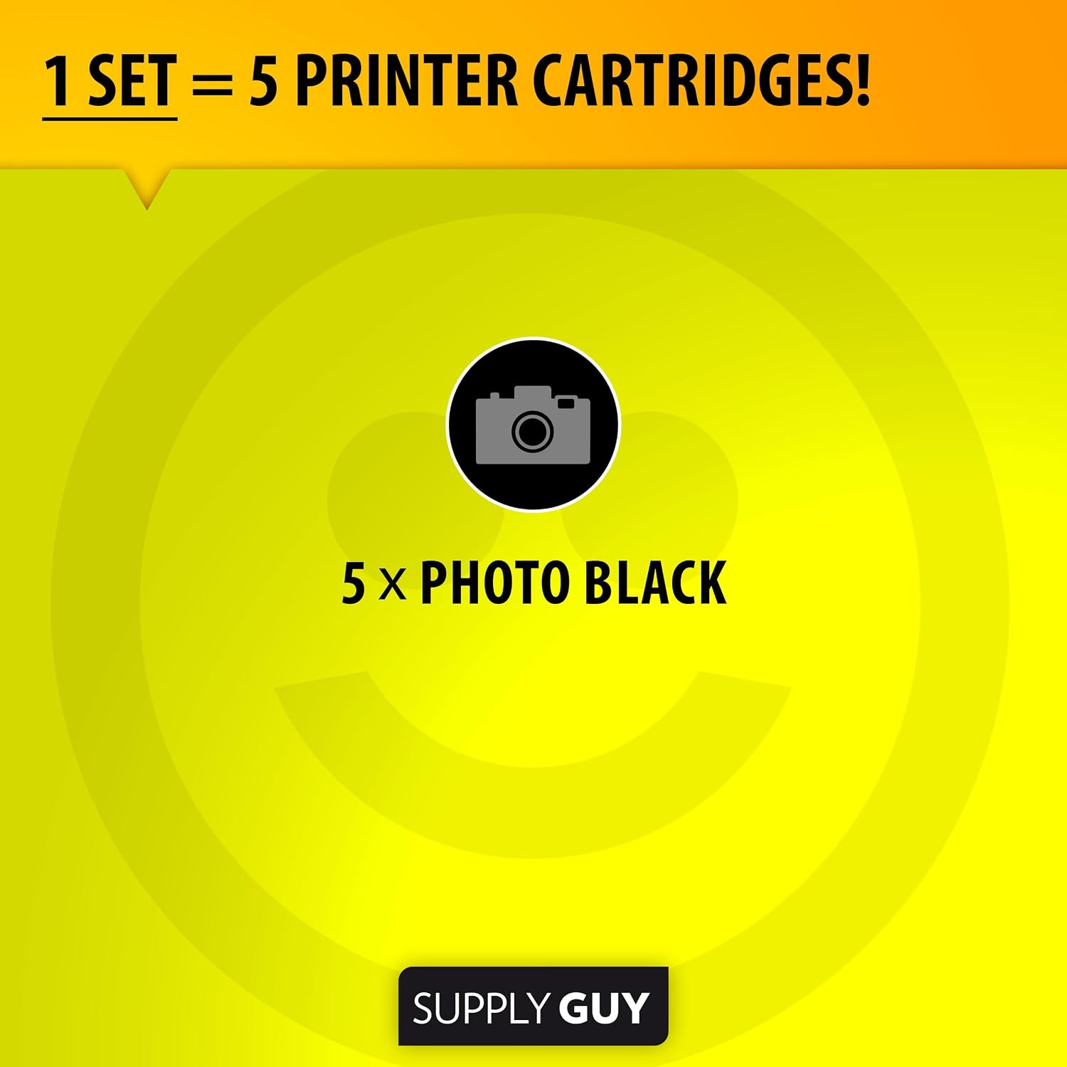 Detalle de Supply Guy 581XXL Ink Cartridges Black — 5x XXL, Canon CLI-581 Replacement for Pixma TS/TR Series