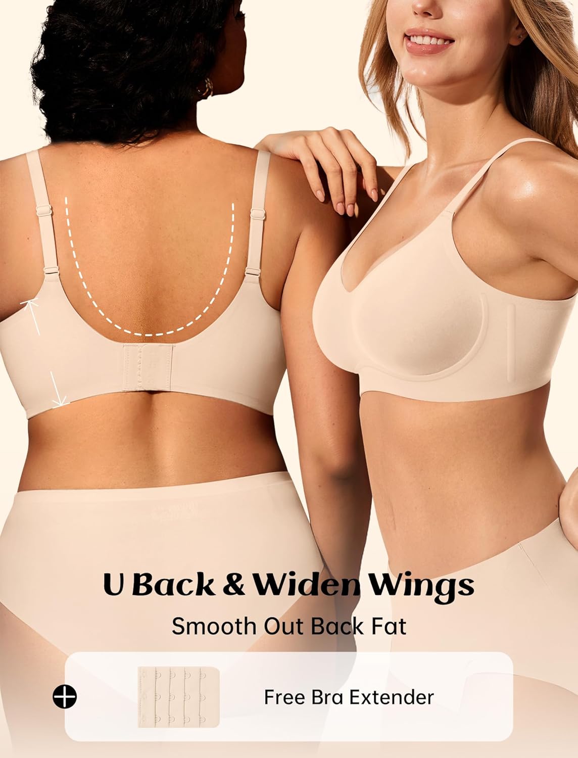 Thumbnail 2 de LetsJoli Jelly Bras Wireless T-Shirt Bra A-DD