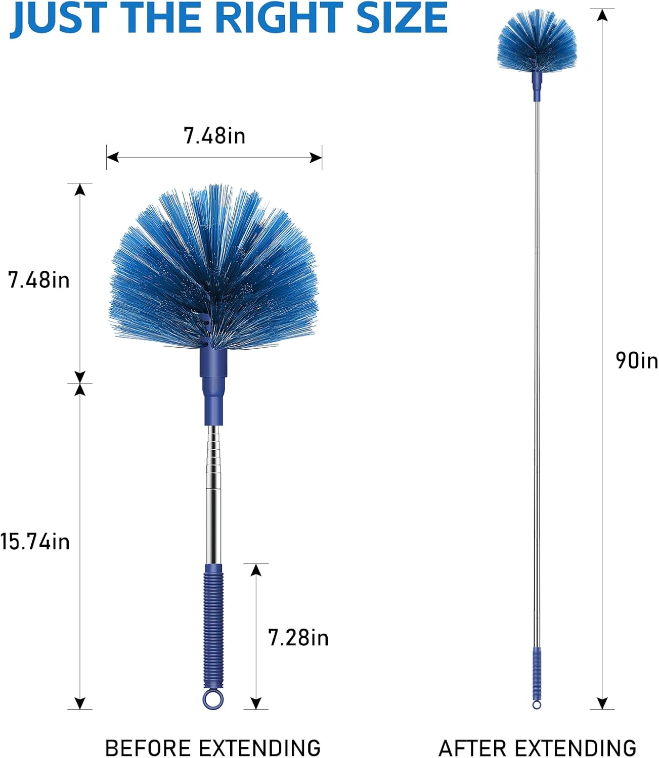 Detalle 2 de SetSail k027 Cd-BE-SS Cobweb Duster with 90-Inch Extendable Pole