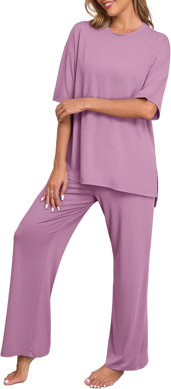 Detalle 2 de PrinStory Womens Pajamas 2-Piece Lounge Set