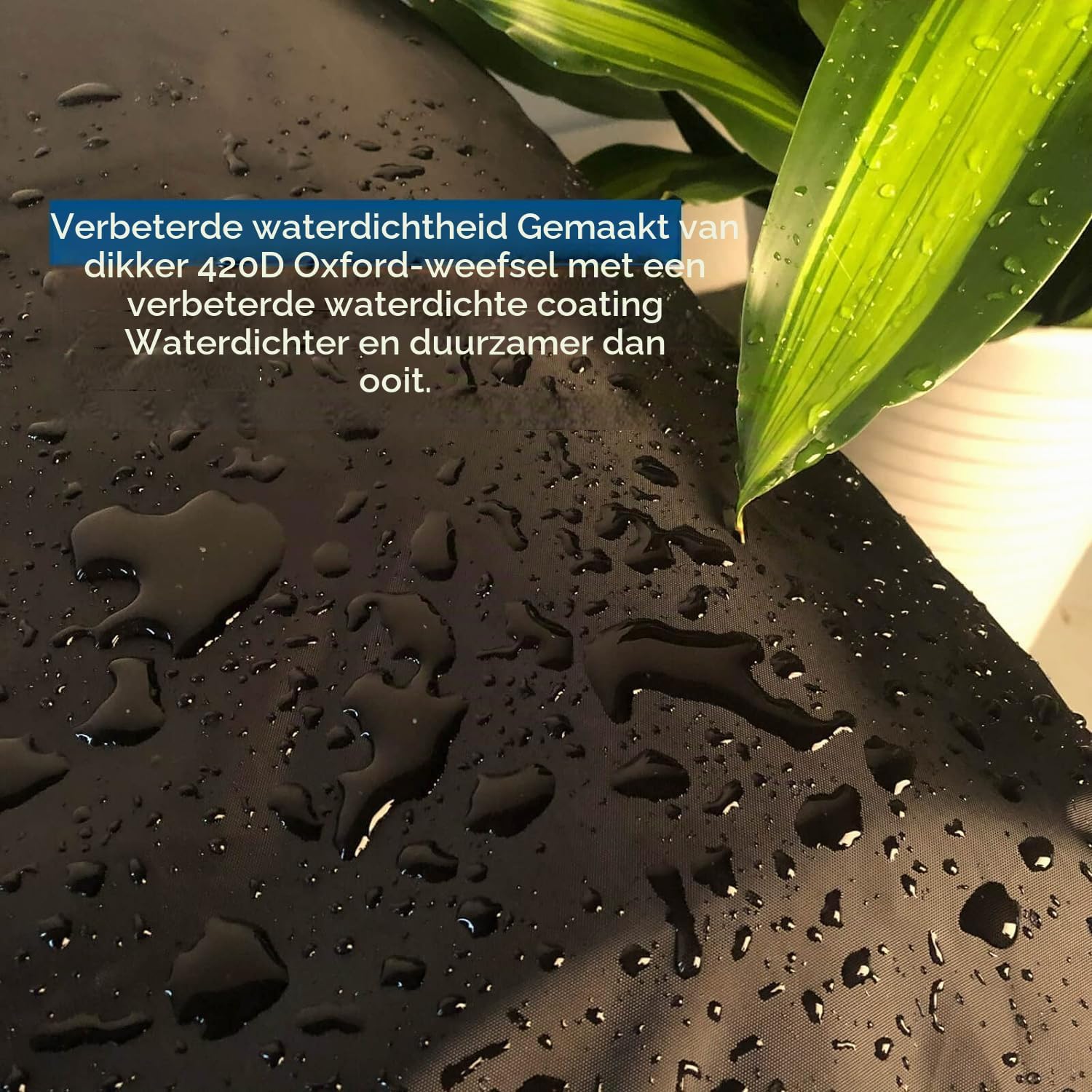 Detalle 2 de AWNIC E110-2D-2GE tuinstoelhoezen, set van 2, waterdicht, 68 x 68 x 110 cm