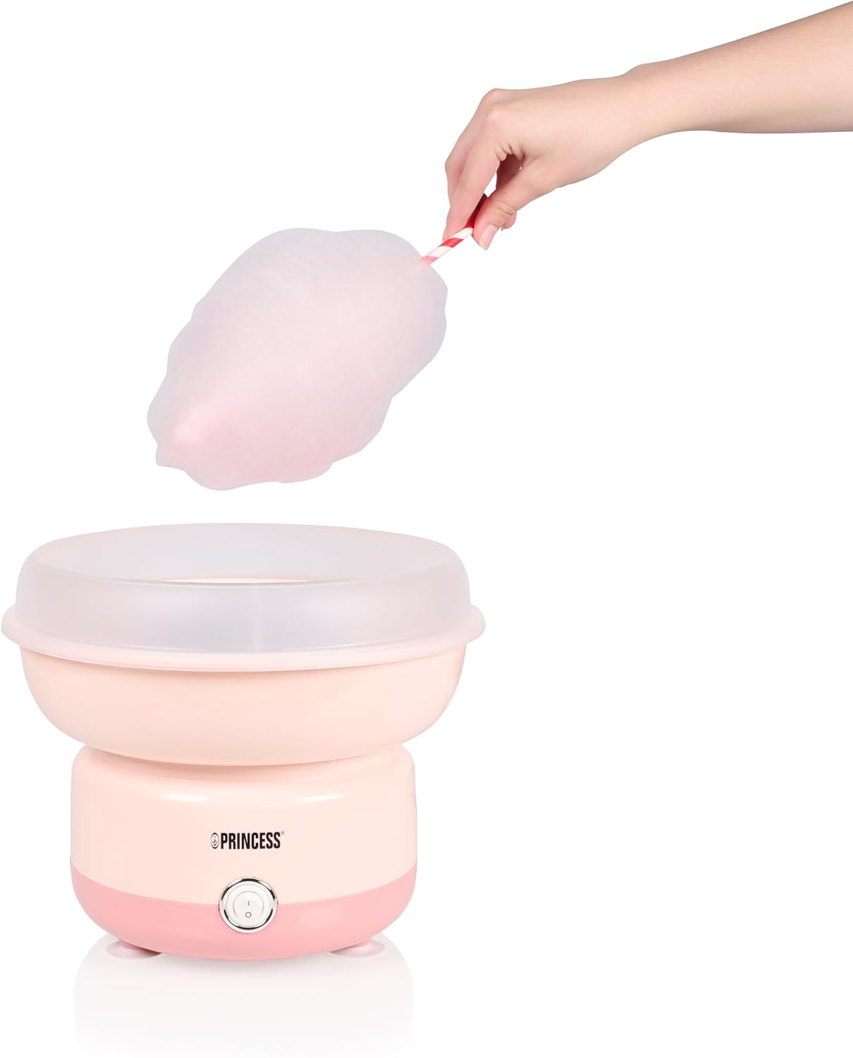 Detalle de Princess Zuckerwattemaschine 500W – kompakt, BPA-frei und sofort einsatzbereit