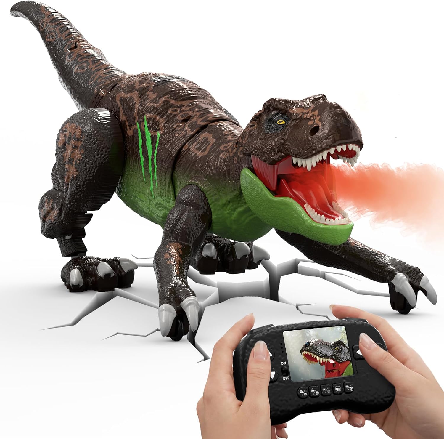 Detalle de RC Dinosaur with Camera and LCD Screen