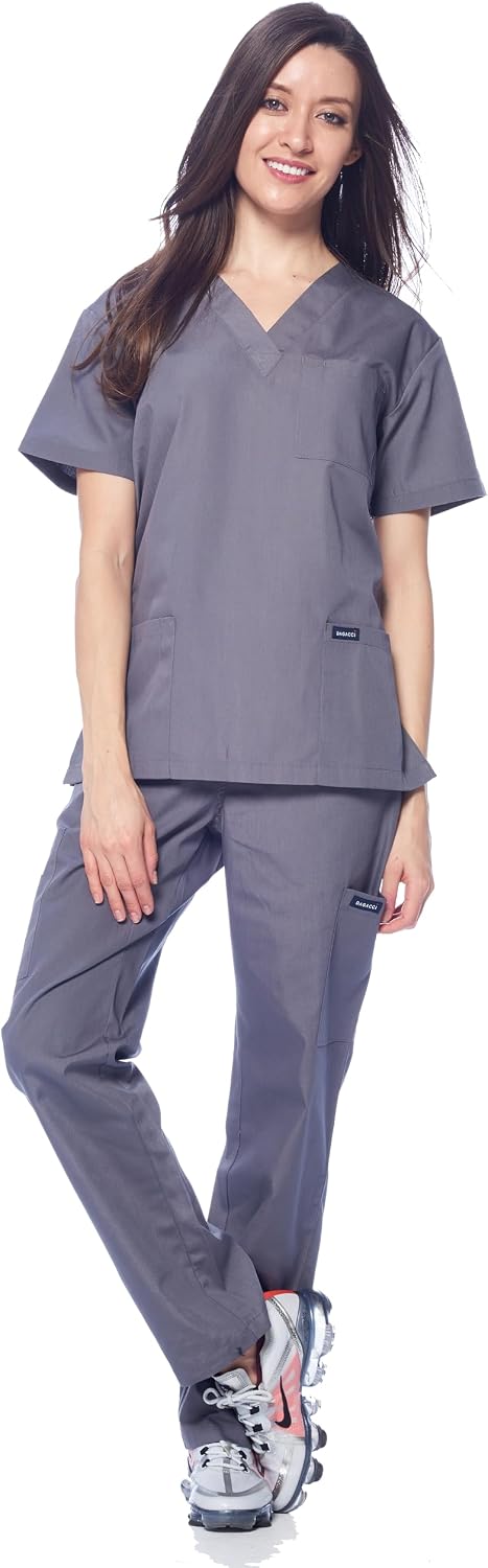 Detalle de Dagacci Scrubs Medical Uniform Set for Women and Men – Top & Pants