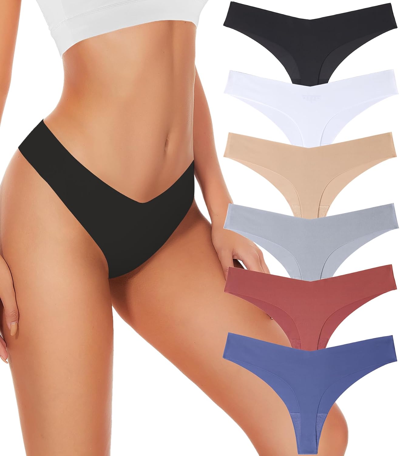 Thumbnail 6 de Hellopopgo seamless thong 6-pack for women
