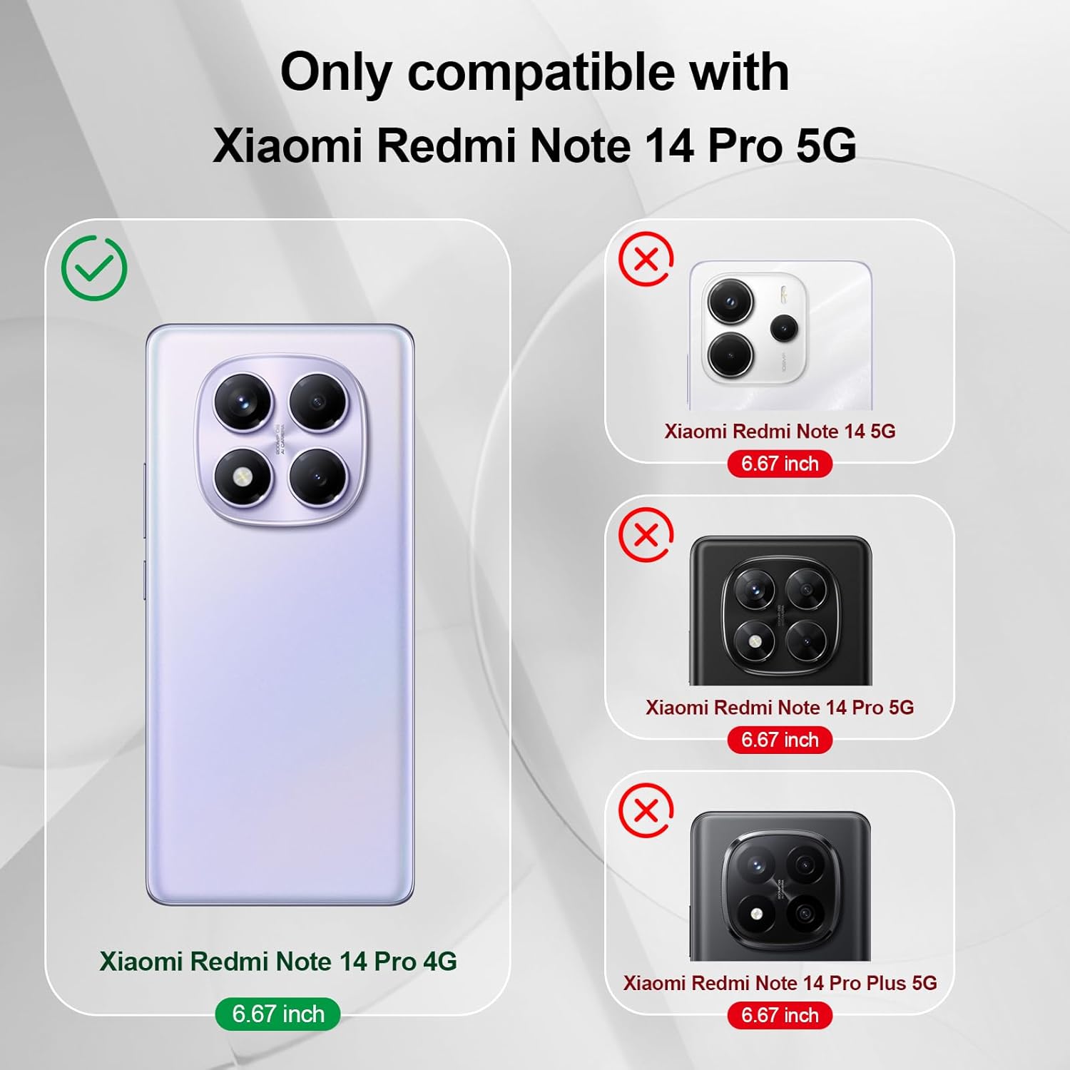 Detalle de Btstring Hülle für Xiaomi Redmi Note 14 Pro 4G – hochwertiges Silikon Case mit Seidig-weichem Griff