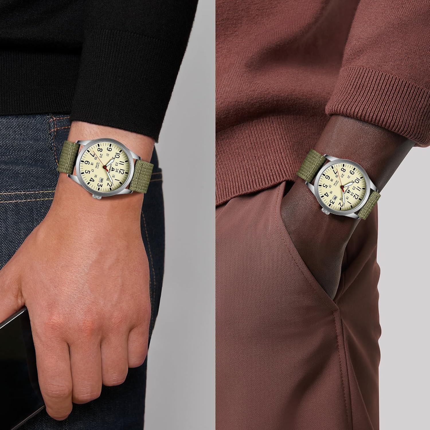 Thumbnail 5 de LN LENQIN Herrenuhr Militär 30M