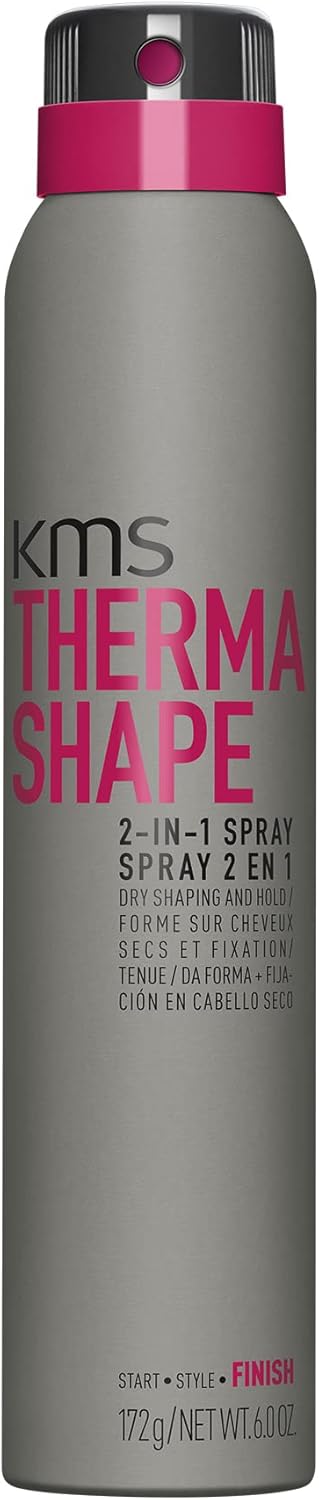 Detalle de KMS ThermaShape 2-in-1 Spray: 200ml, For All Hair Types, Style Memory & Hold, Heat Protection