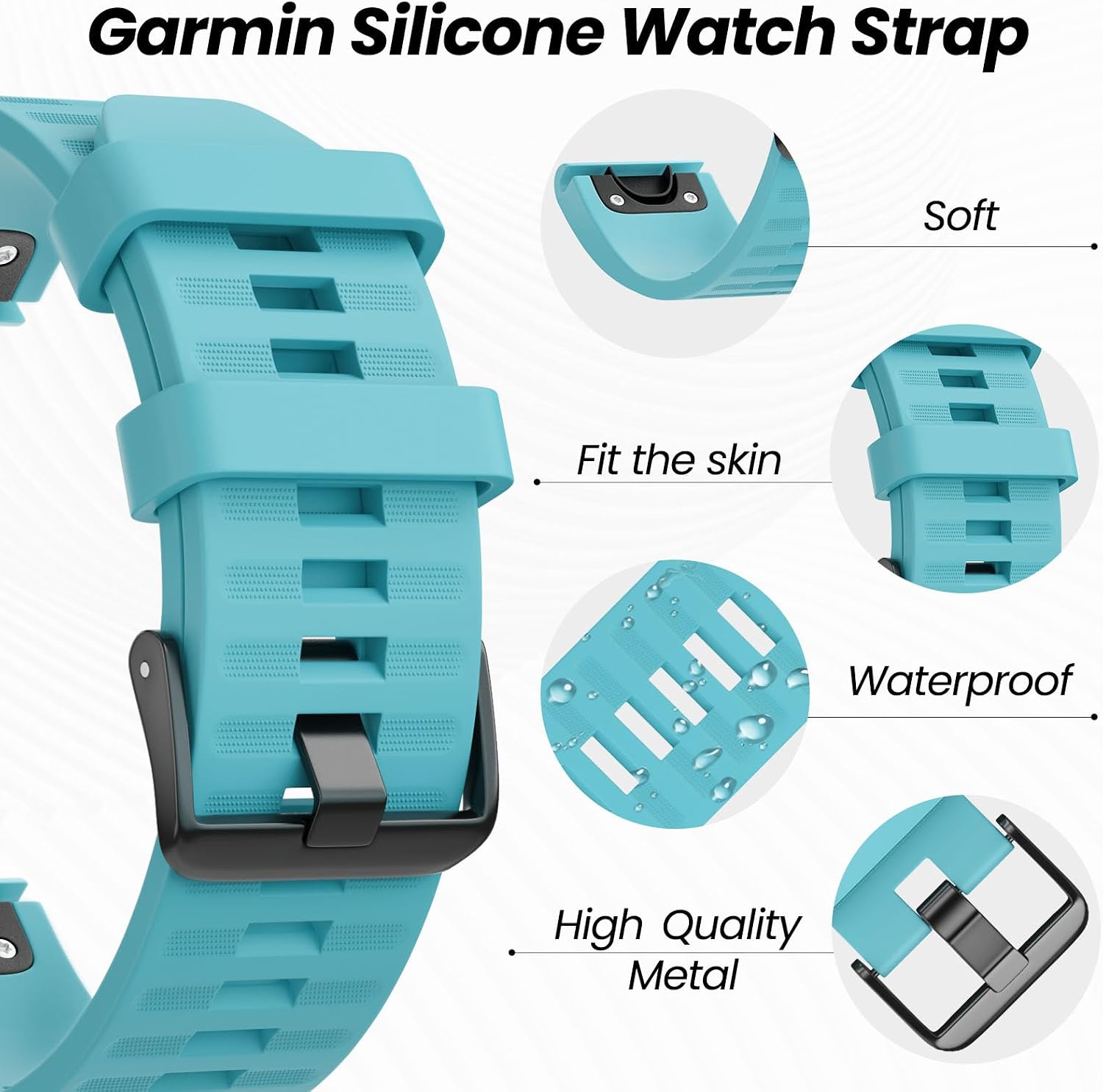 Detalle de Tuocal 22mm QuickFit Strap for Garmin Fenix 8