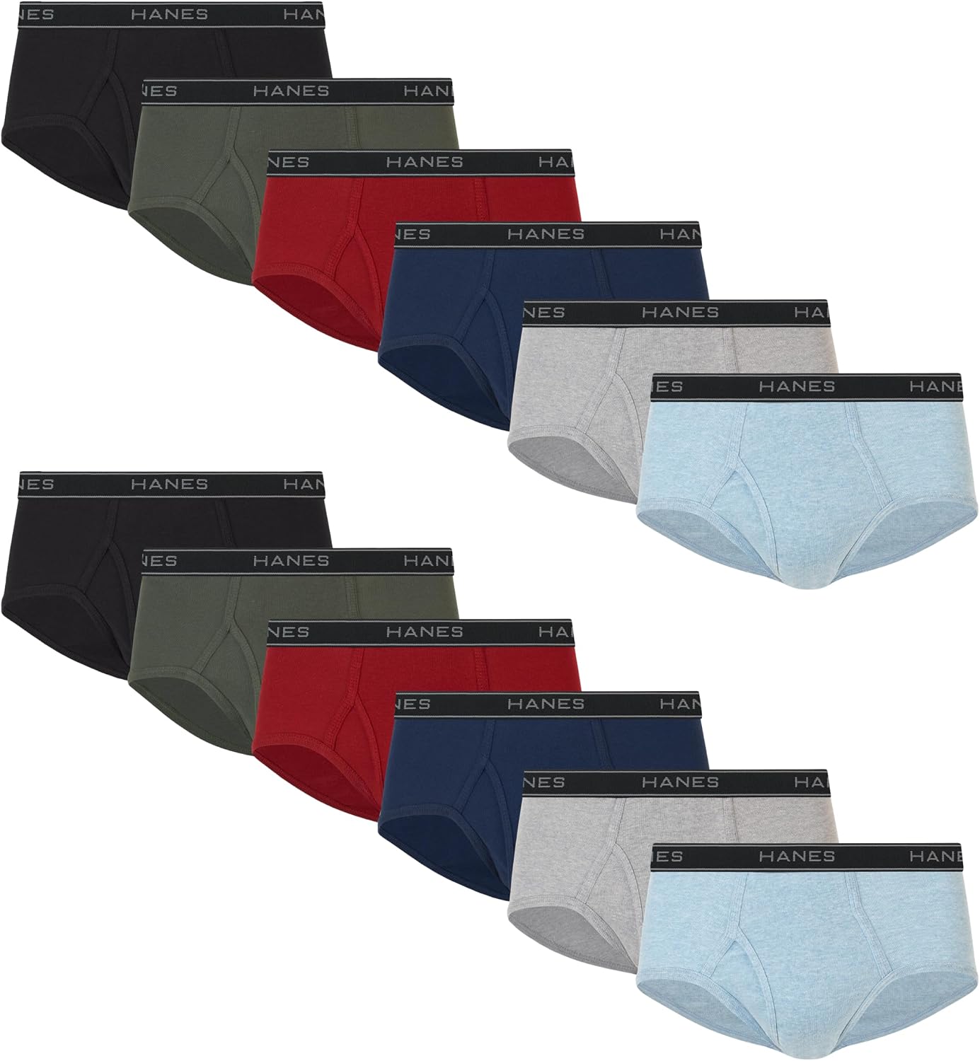 Detalle de Hanes Men's Cotton Briefs 12 pack 🩲