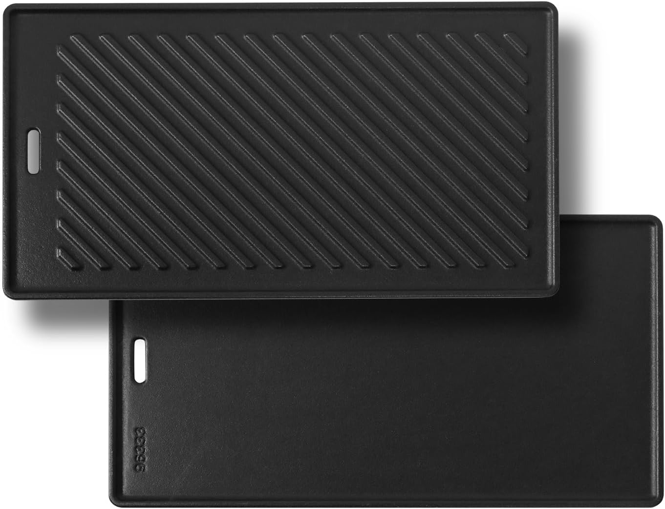 Detalle de Gusseisen Grillplatte für RöSLE VIDERO G2/G3/G4/G6 (ab 2021) – 45 x 24 cm, beidseitig nutzbar