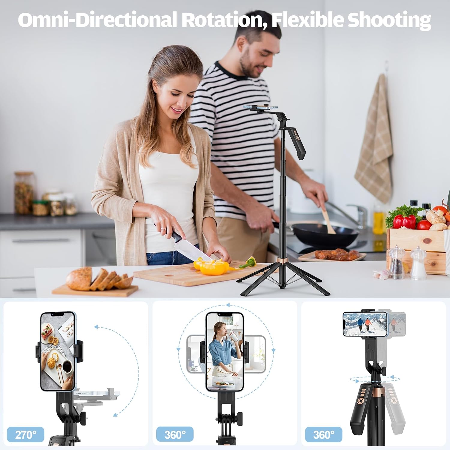 Thumbnail 4 de Avaspot 71" Selfie Stick Tripod 180cm