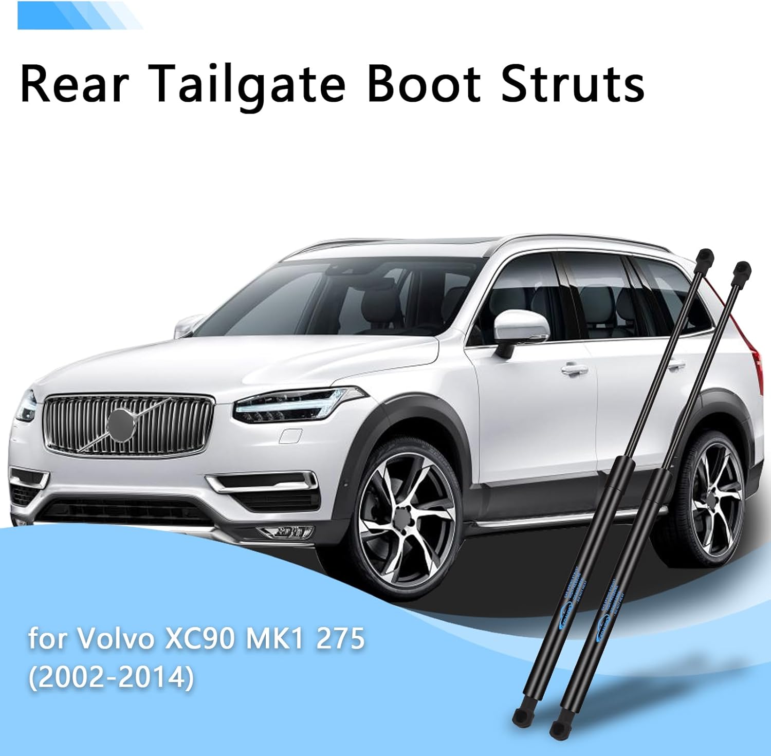 Detalle 2 de Koaudb 2Pcs Rear Boot Gas Struts for Volvo XC90 MK1 (2002–2014) – 380N Heavy Duty Lift Support