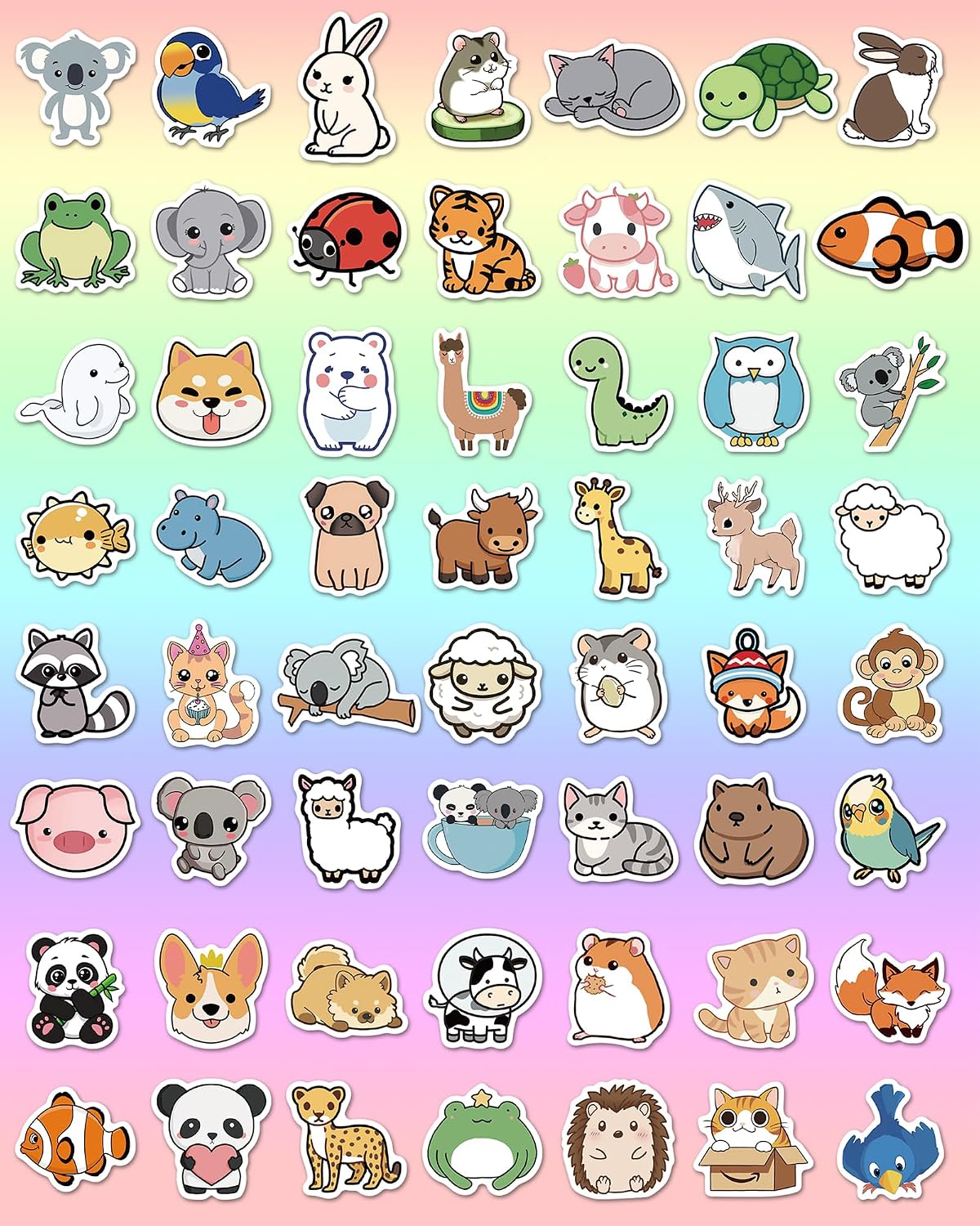 Thumbnail 4 de pcnearty 100 Pcs Animal Stickers for Kids 🐾